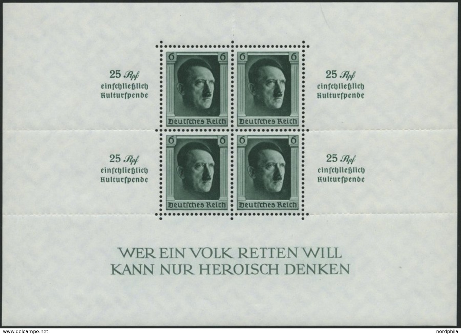 Dt. Reich Bl. 9 **, 1937, Block Kulturspende, Pracht, Mi. 320.- - Sonstige & Ohne Zuordnung