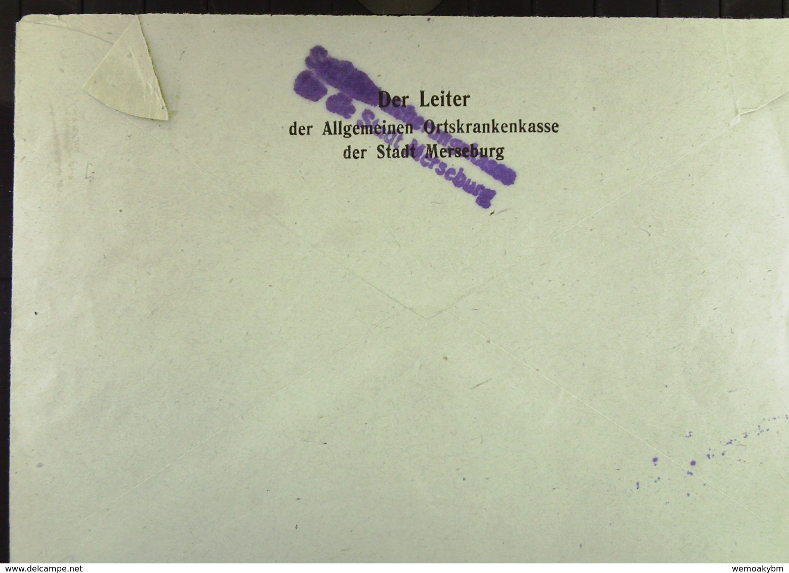 OPD: Fern-Brief Mit 20 Pf Wappen Prov. Sachsen MiF Mit 2 Pf(2) Ziffern Im Waager.Paar Aus Merseburg 23.10.46 Knr: 81X Ua - Cartas & Documentos