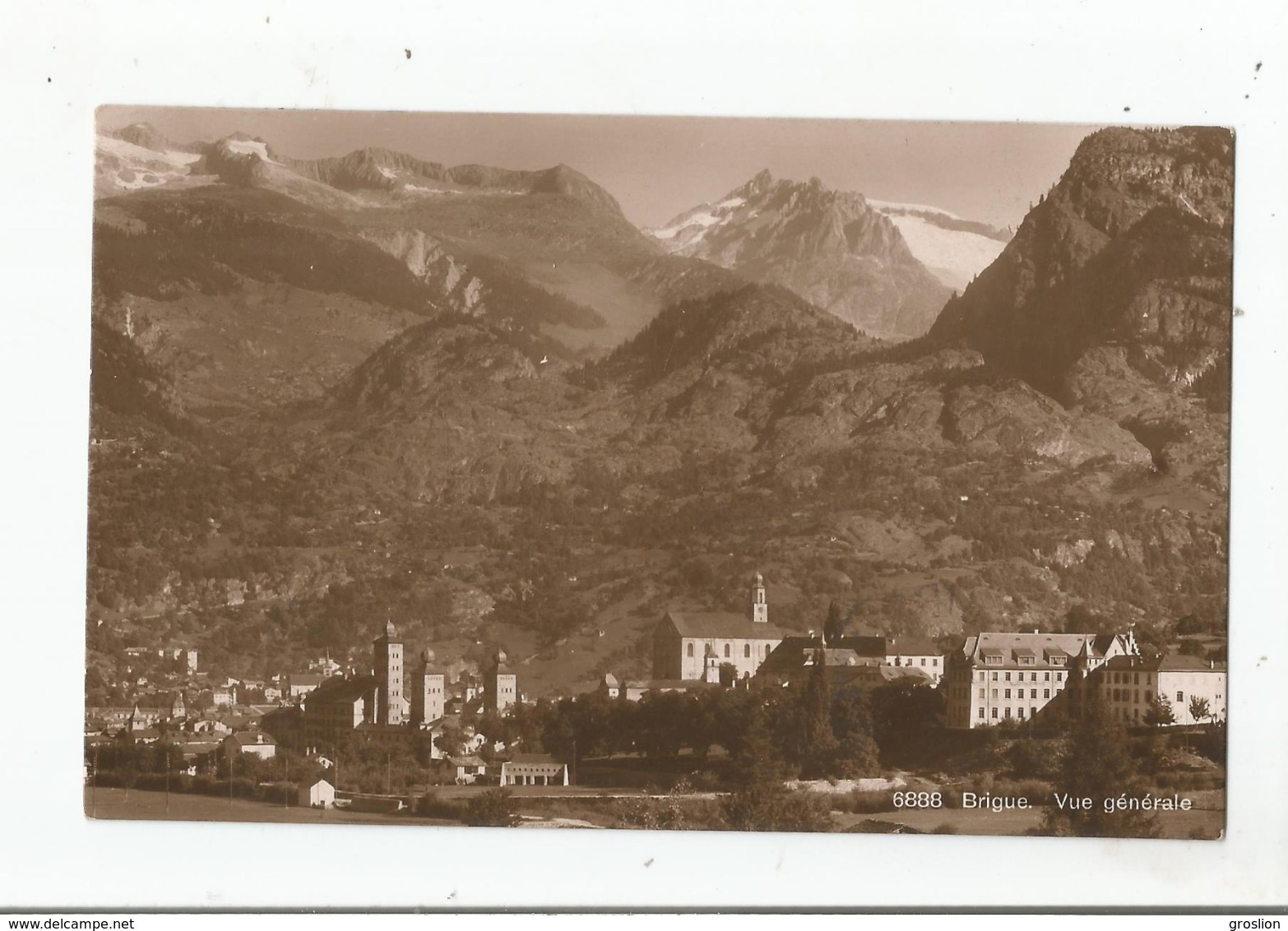 BRIGUE (BRIG VALAIS) 6888 VUE GENERALE 1922 - Brigue-Glis 