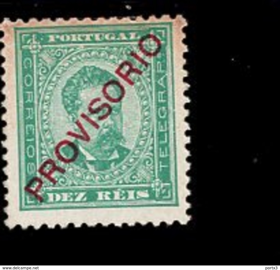 Por.81 König Luis I Mit Aufdruck Provisorio MLH * Mint - Ungebraucht