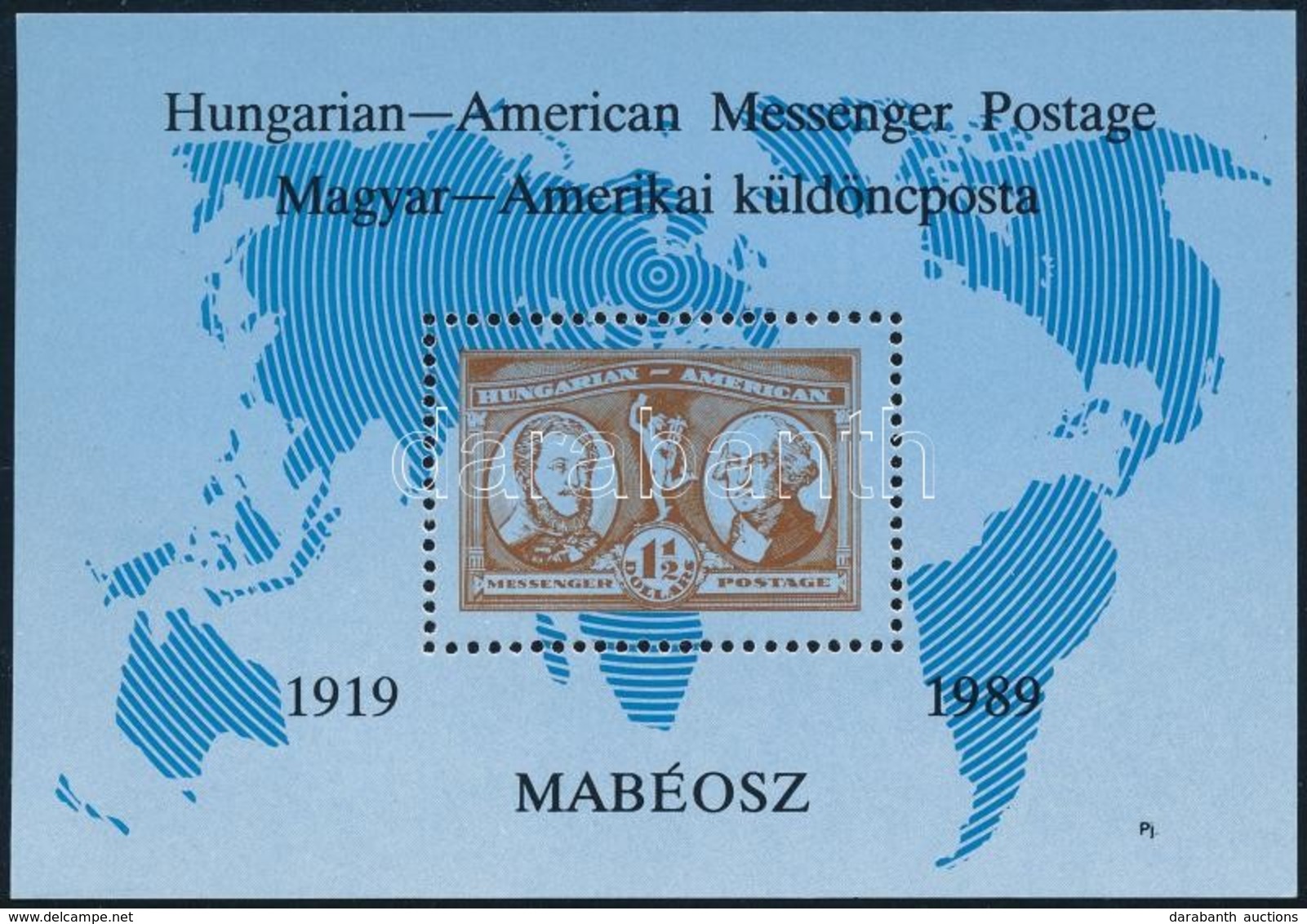 ** 1989 Magyar-Amerikai Küldöncposta 38 Db Emlékív (13.300) - Other & Unclassified