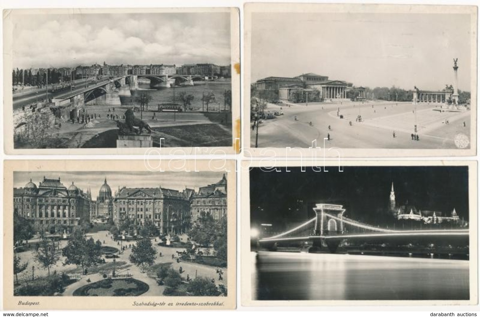 ** * Budapest - 20 Db Régi és Modern Városképes Lap / 20 Pre-1945 And Modern Town-view Postcards - Ohne Zuordnung