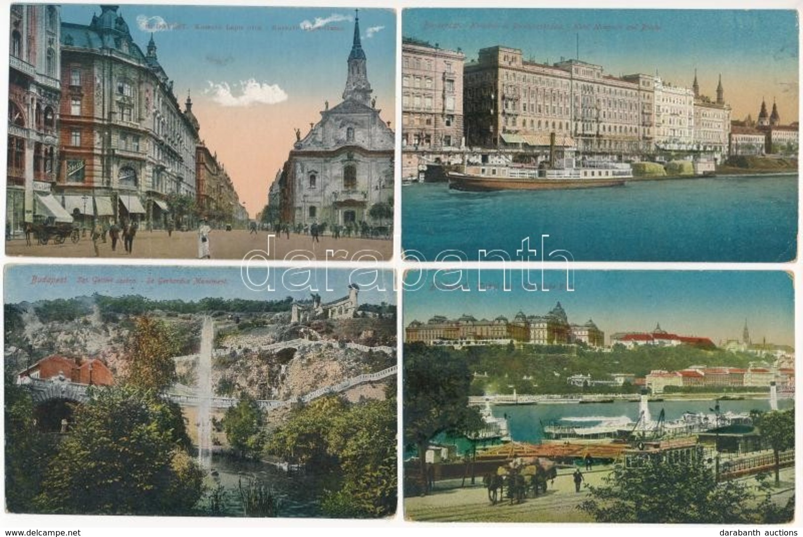 ** * Budapest - 20 Db Főleg Régi Városképes Lap / 20 Mainly Pre-1945 Town-view Postcards - Ohne Zuordnung