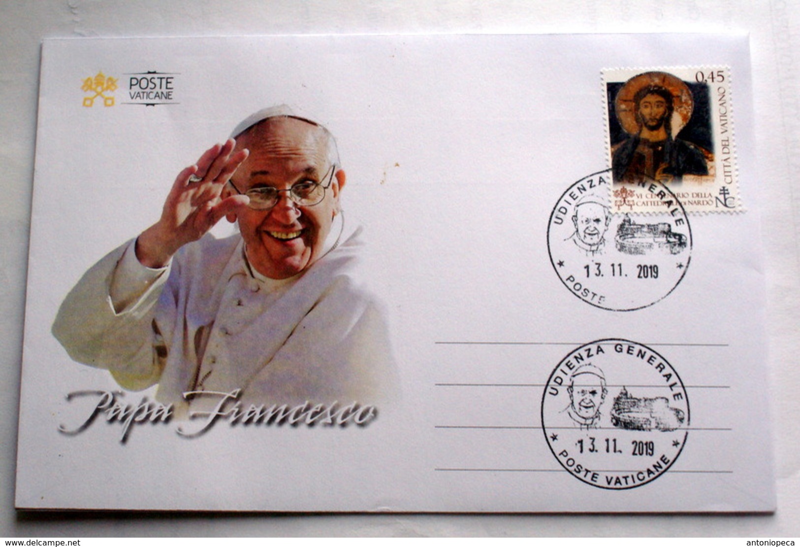 VATICAN 2019, SPECIAL FDC PAPAL AUDIENCE IN ROME - Brieven En Documenten