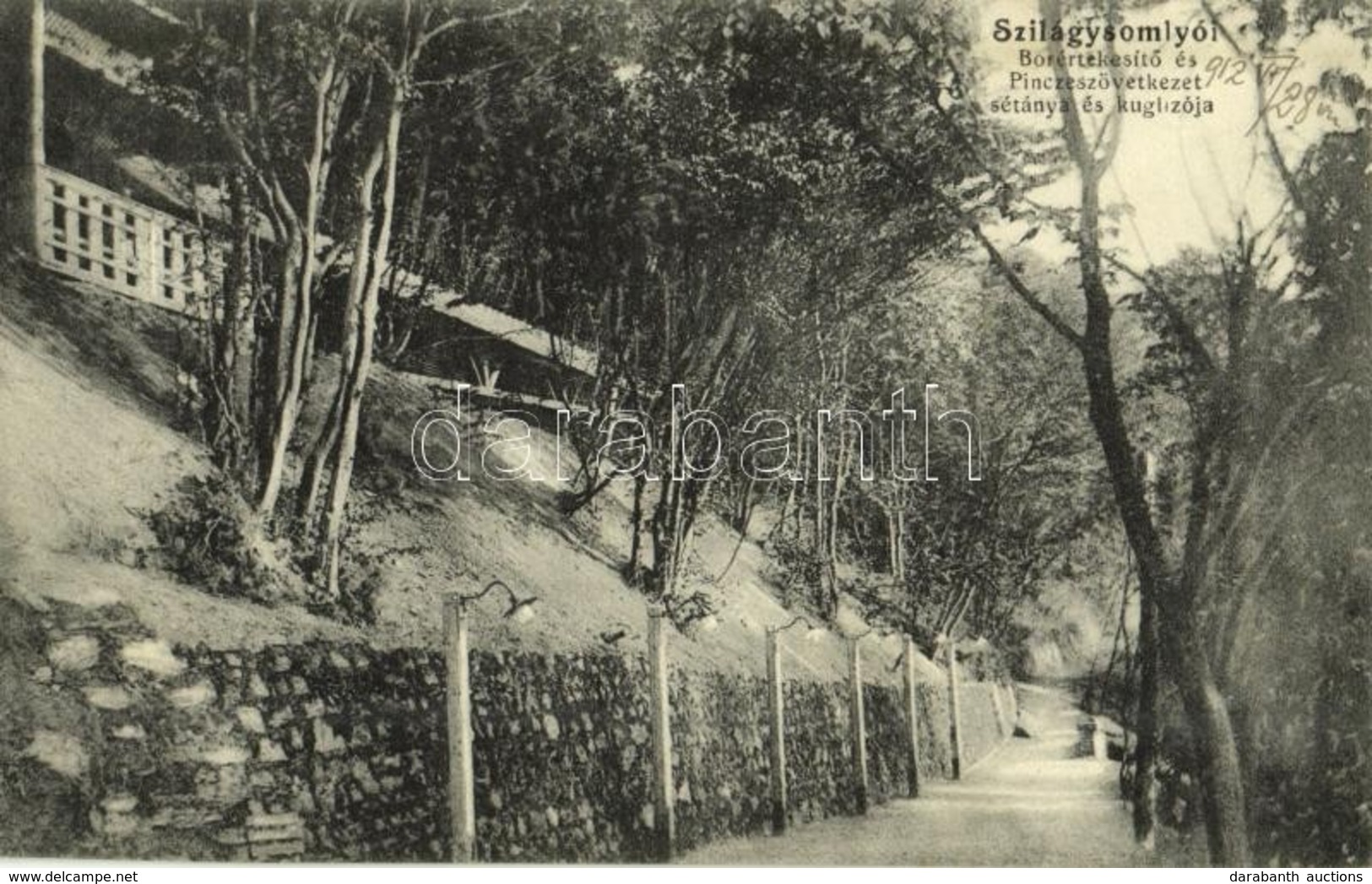 T2 1912 Szilágysomlyó, Simleu Silvaniei; Borértékesítő és Pinceszövetkezet Sétánya és Kuglizója / Promenade And Bowling  - Unclassified