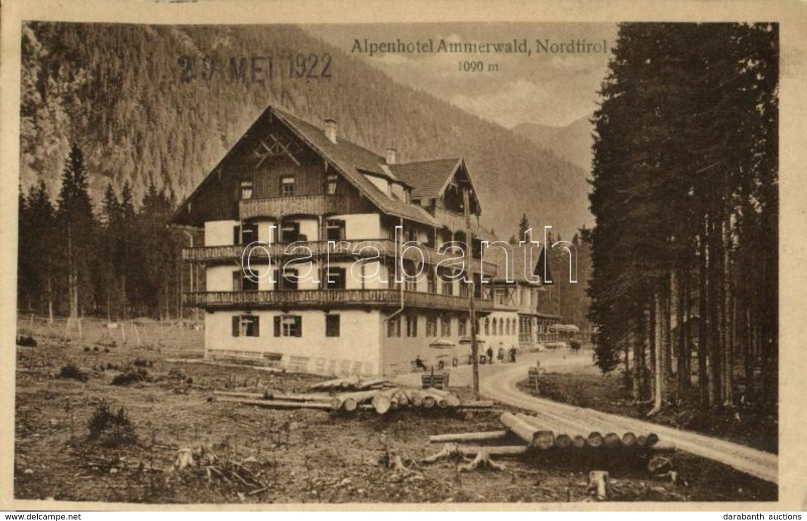 T1/T2 1922 Nordtirol, Alpenhotel Ammerwald / Hotel - Sonstige & Ohne Zuordnung