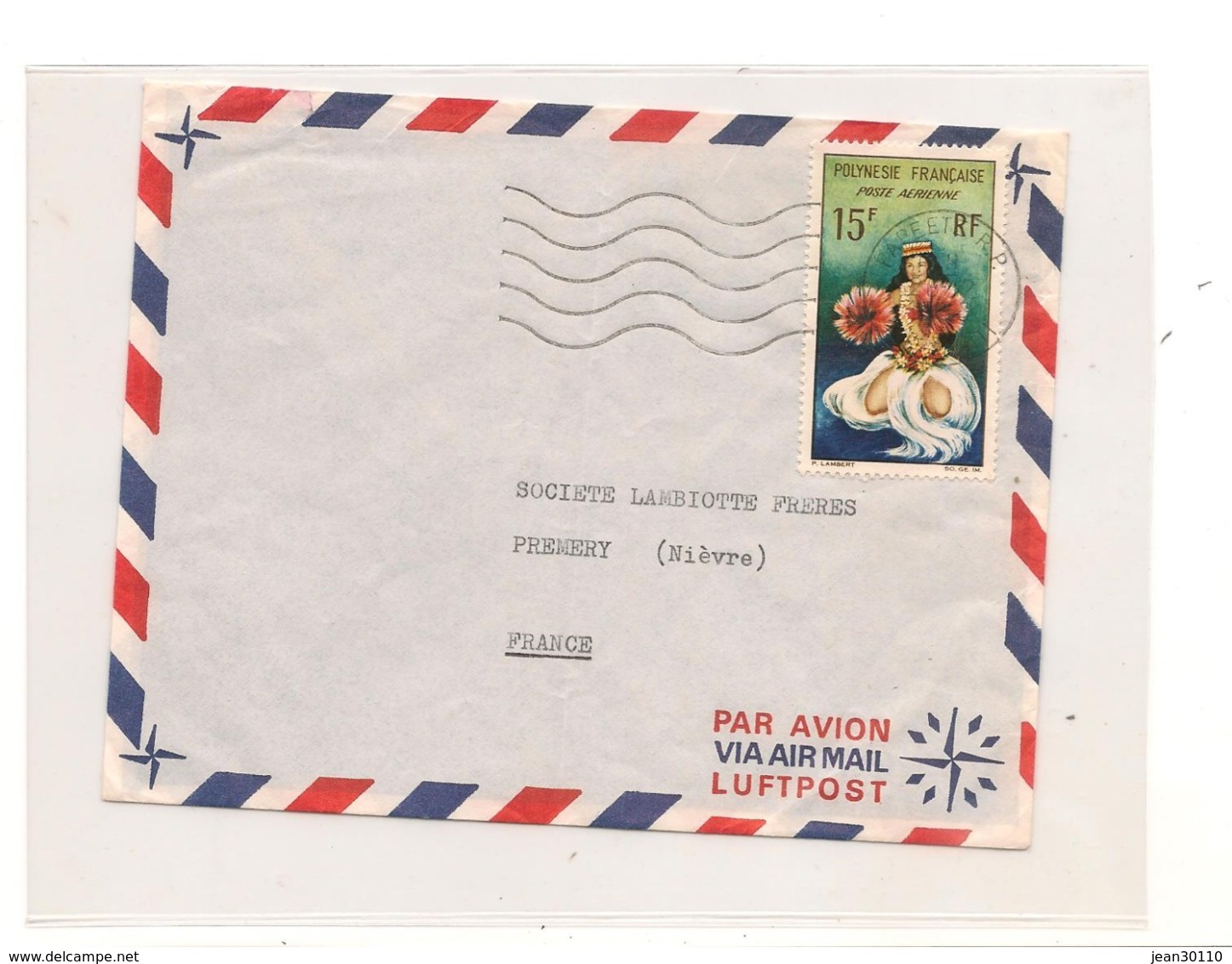 1964 ENVELOPPE PAR AVION    P.A. N° 7 - Cartas & Documentos