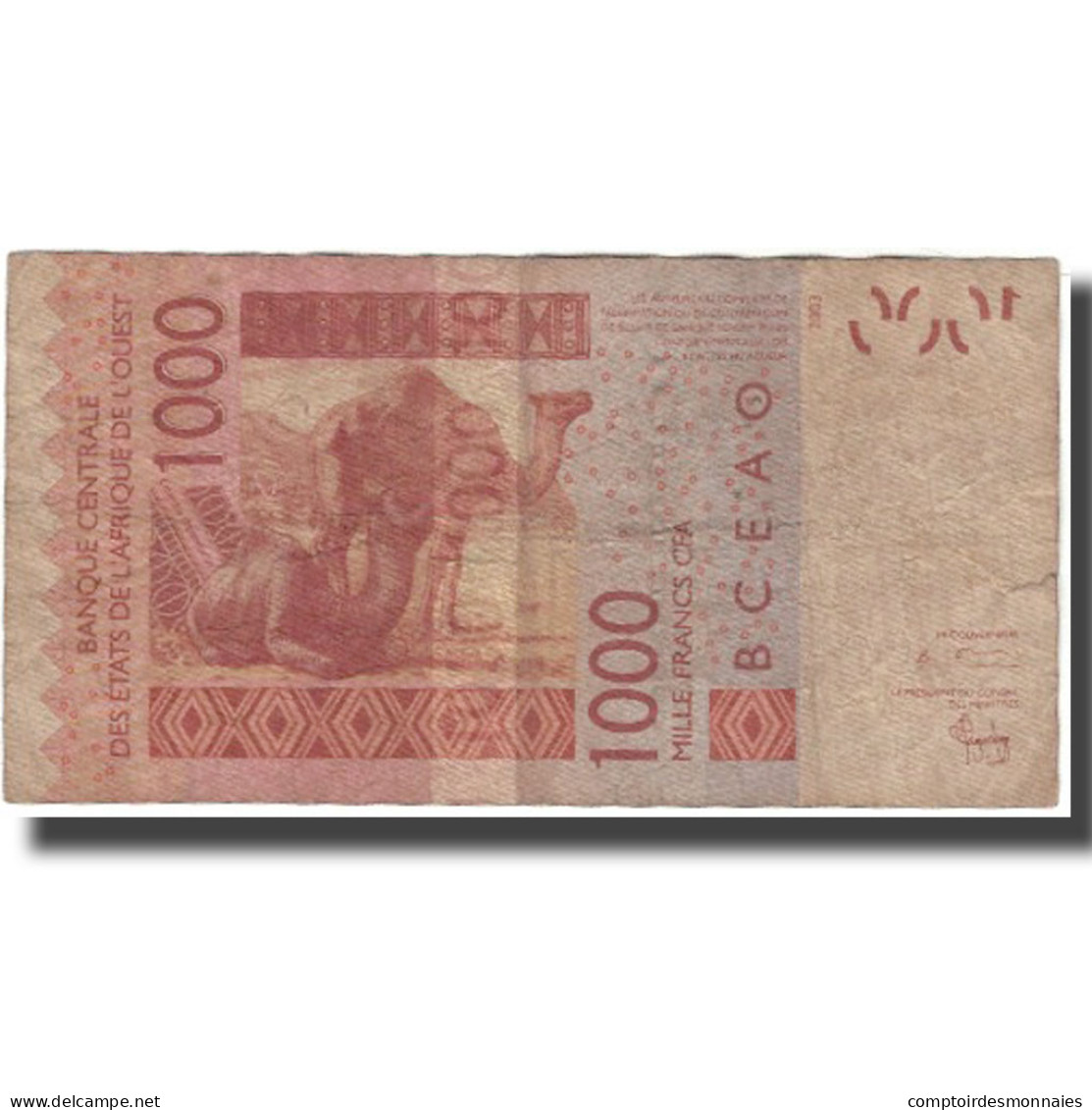 Billet, West African States, 1000 Francs, 2003, KM:715Ka, B - États D'Afrique De L'Ouest