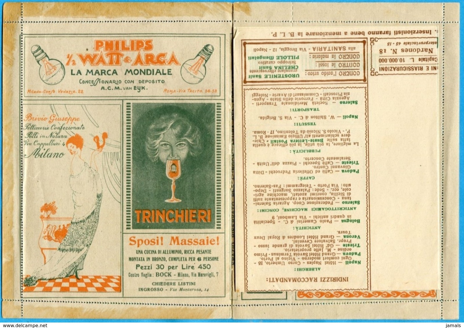 BLP, Electric Bulb, Motor Car, Wine Flask, Cinema, Art, Advertising Lettersheet Mint Italy - Entiers Postaux