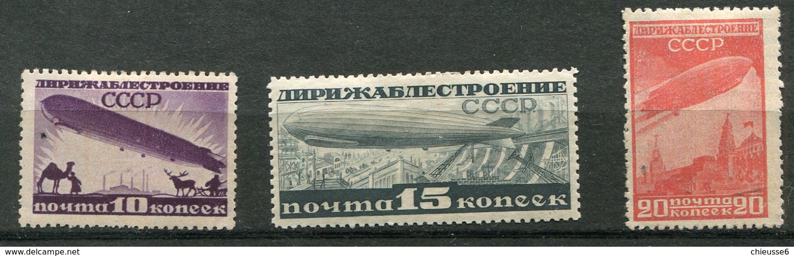 Russie *  PA 22/23/24  Construction De Dirigeable - Unused Stamps