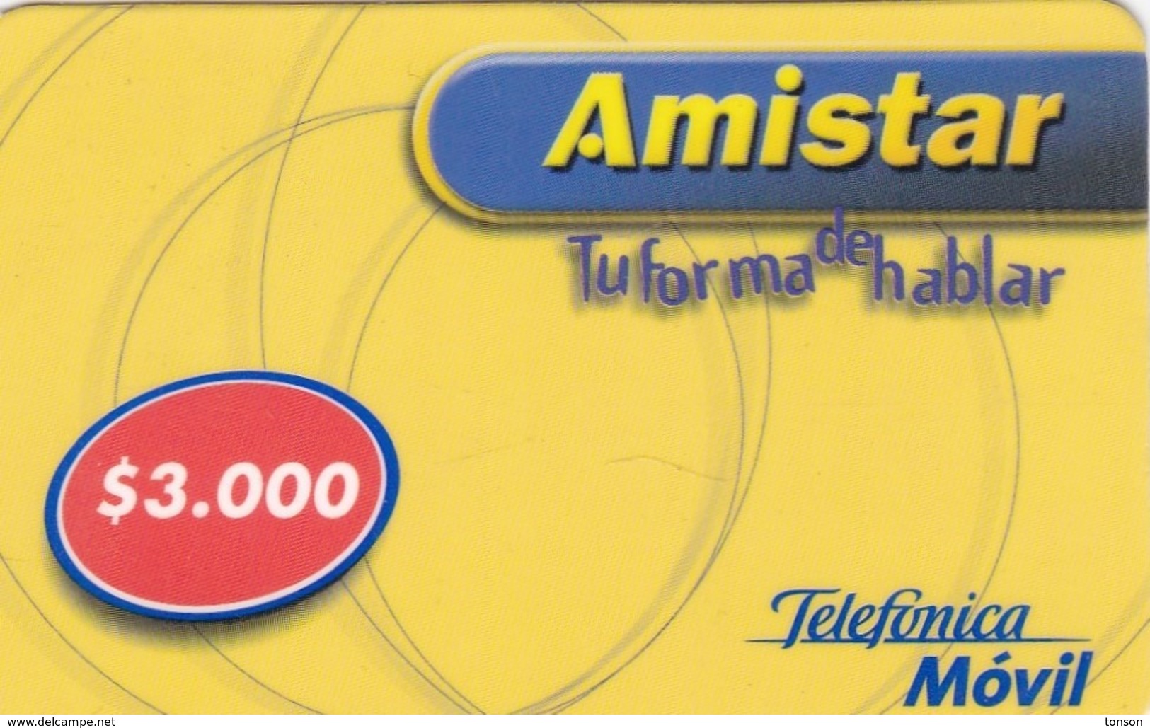 Chile, CL-AMI-19?, Amistar - Tu Forma De Hablar, 2 Scans. - Chili