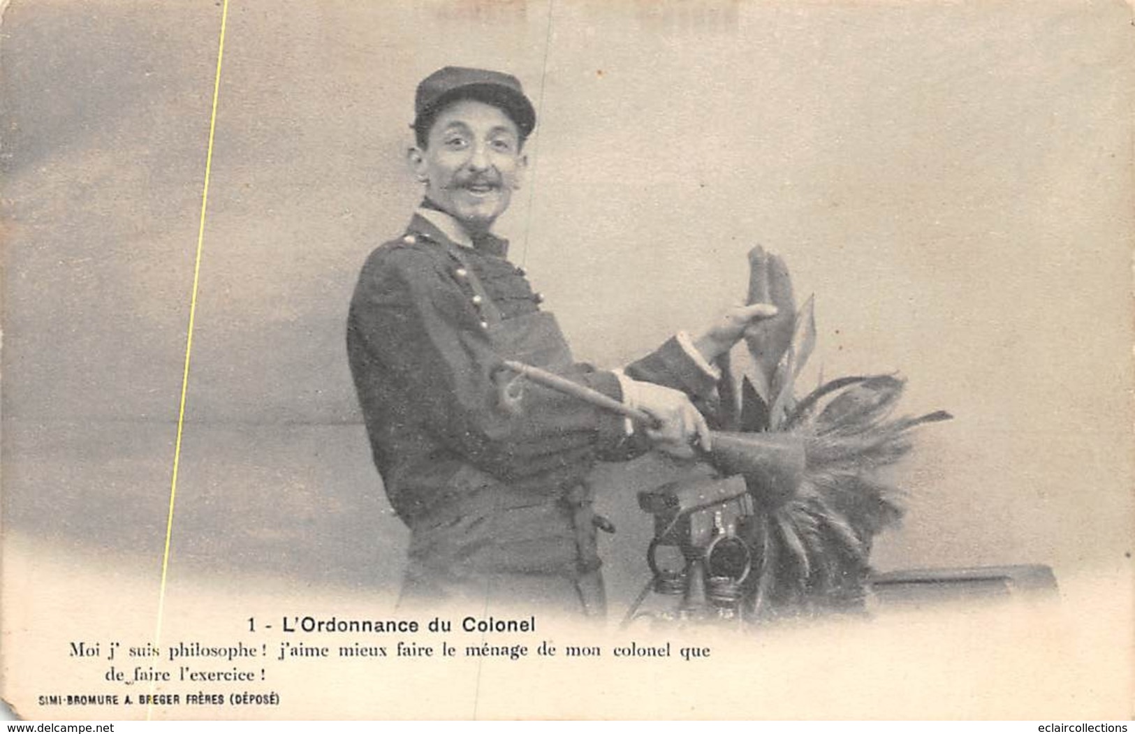 Thème Téléphone.Télégraphe,Radio TSF.      7 Cartes .L'Ordonnance Du Colonel    (Voir Scan) - Postal Services