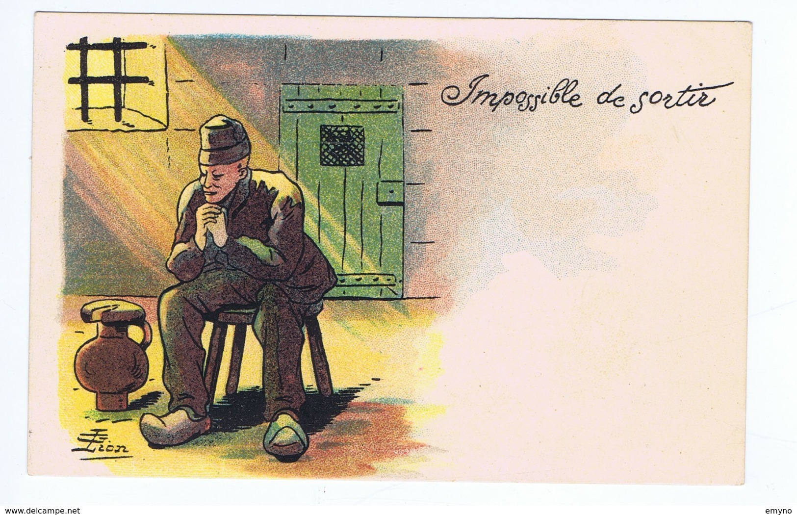 Militaire En Prison : Impossible De Sortir - Illustrateur G. Lion - Lion