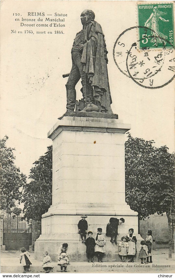 REIMS STATUE DU MARECHAL DROUET - Reims