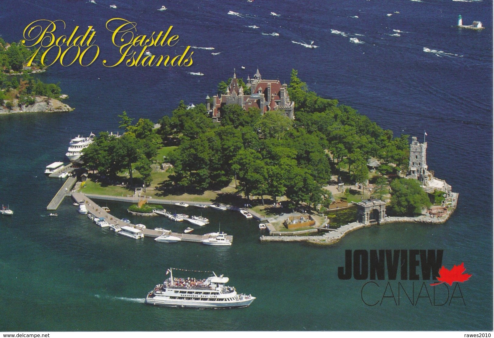 AK Kanada Boldt Castle 1000 Islands Insel Schloss Schiff - Gananoque