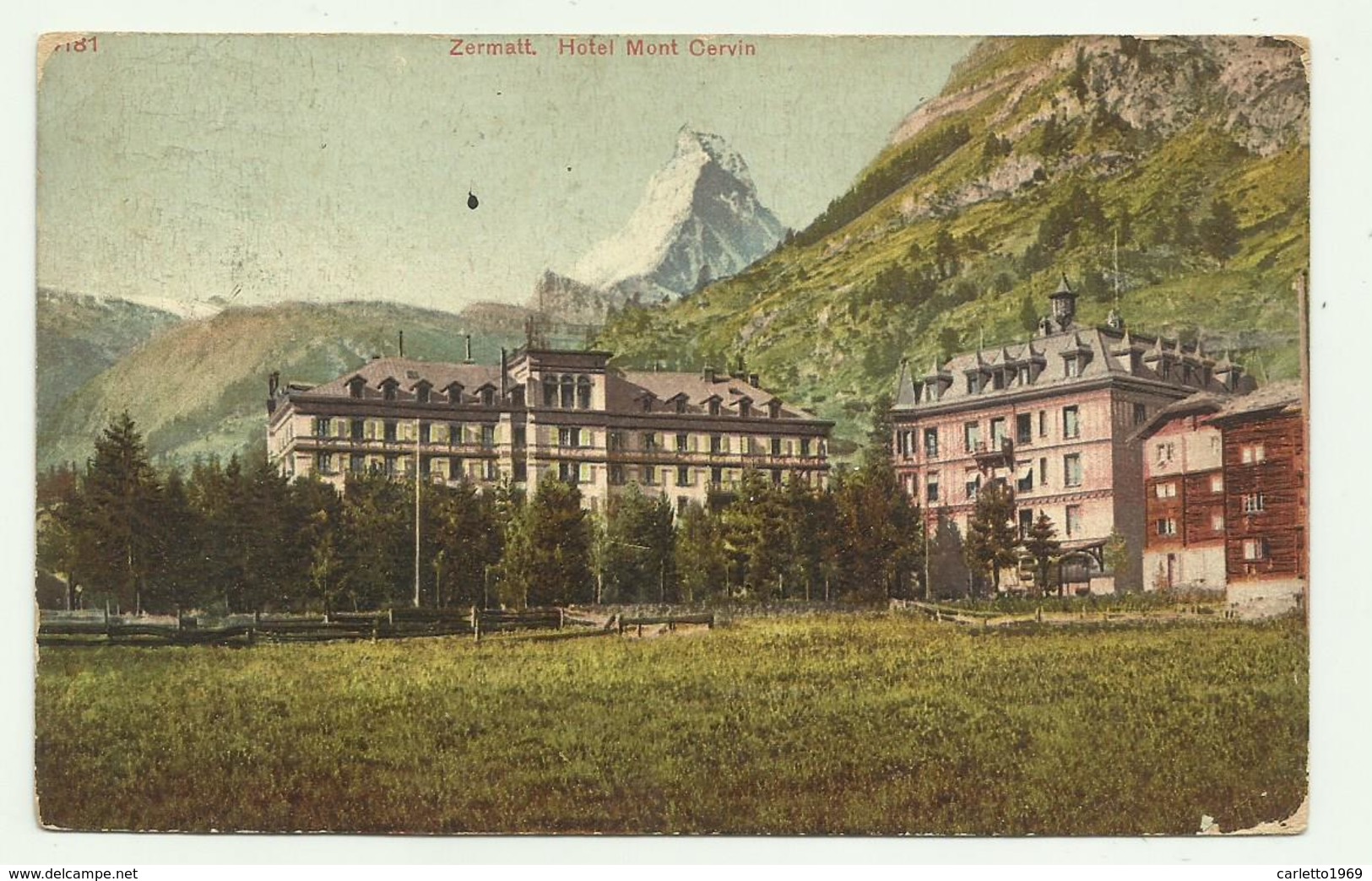 ZERMATT - HOTEL MONT CERVIN 1910  VIAGGIATA FP - Zermatt