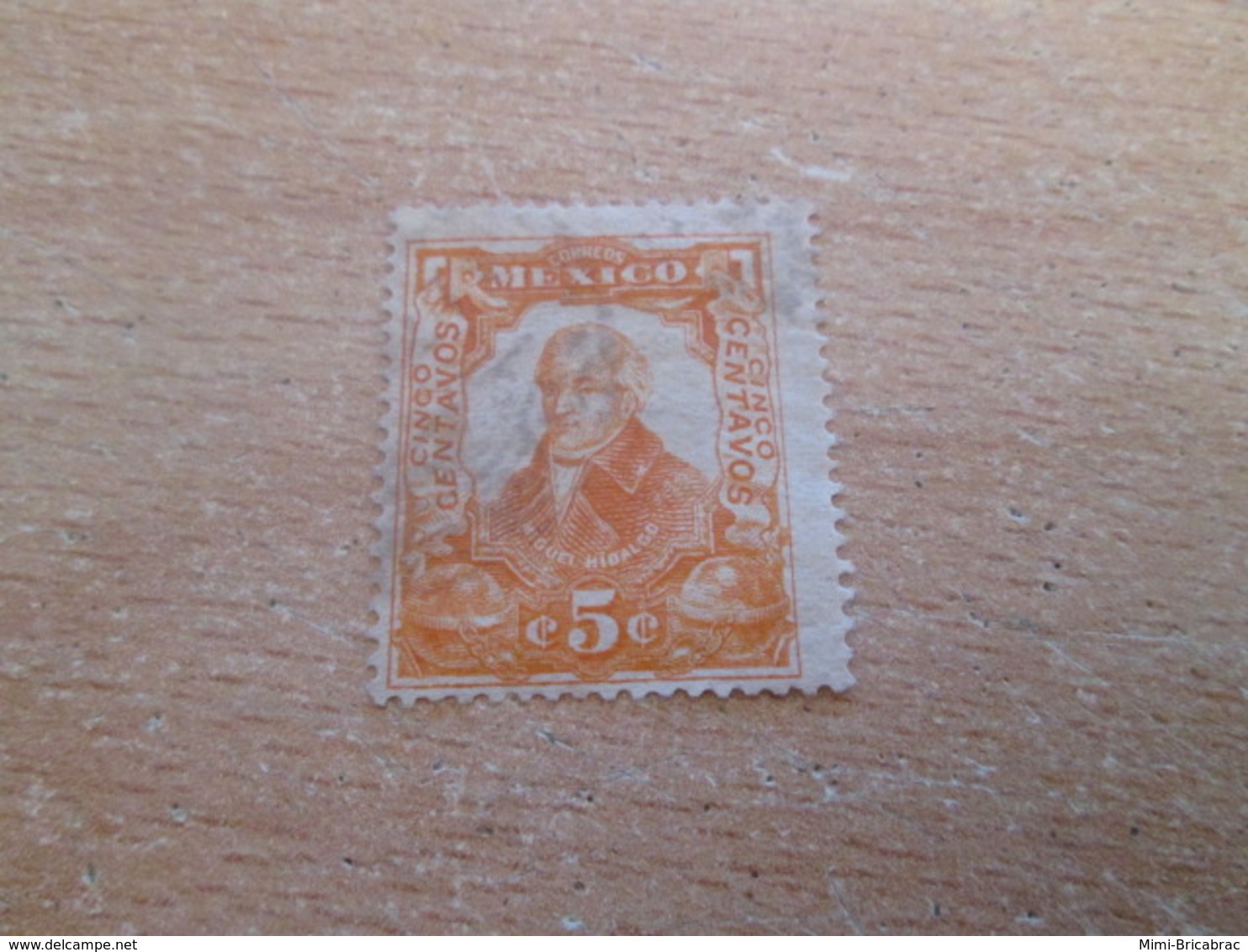 PUB1119 Timbre CORREIO MEXICO (cadeau Publicitaire NAZART Années 60) Début 20e Siècle 5 CENTAVOS ORANGE - Unused Stamps
