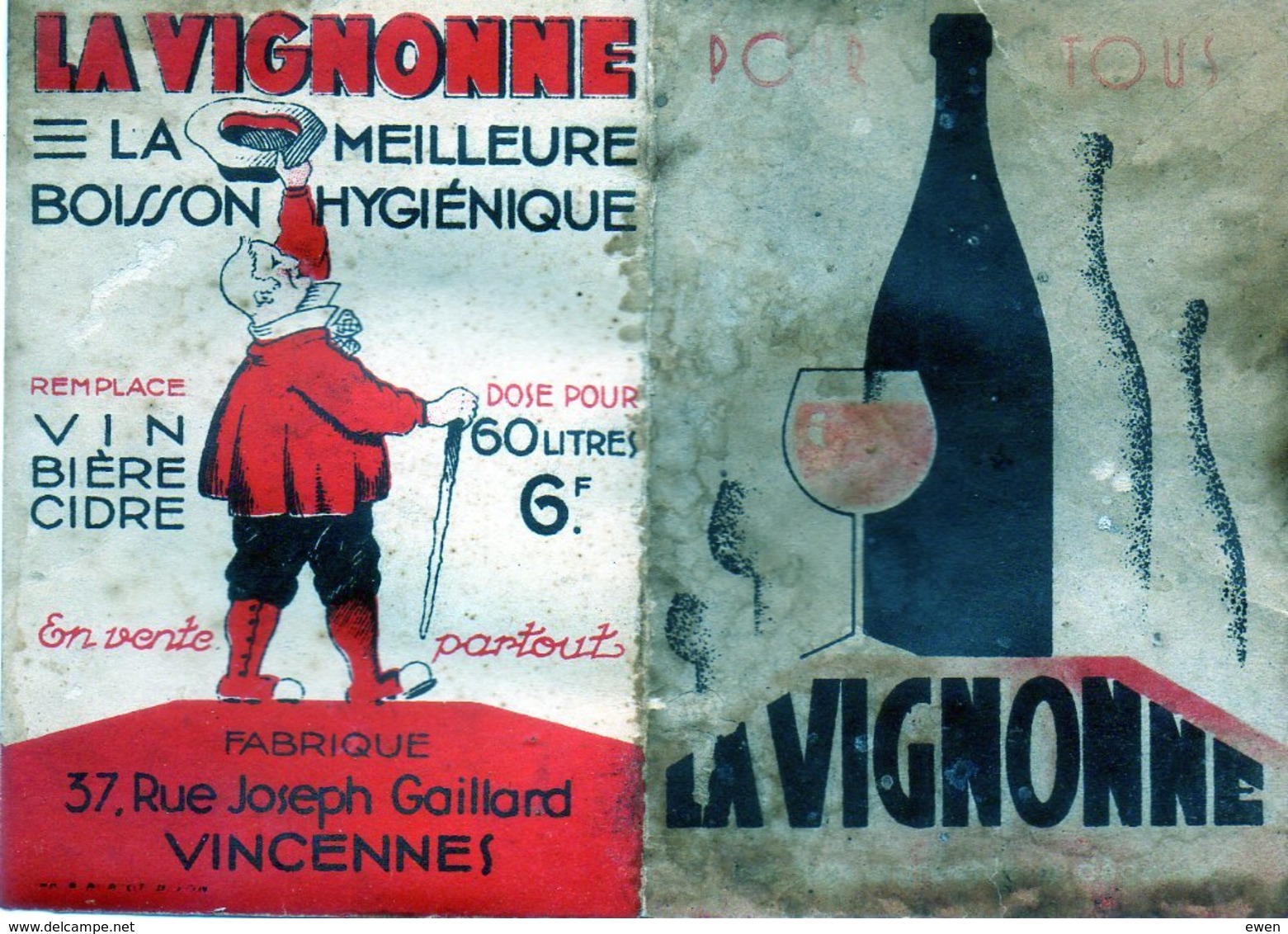 Calendrier De Poche 1936. La Vignonne - Klein Formaat: 1921-40