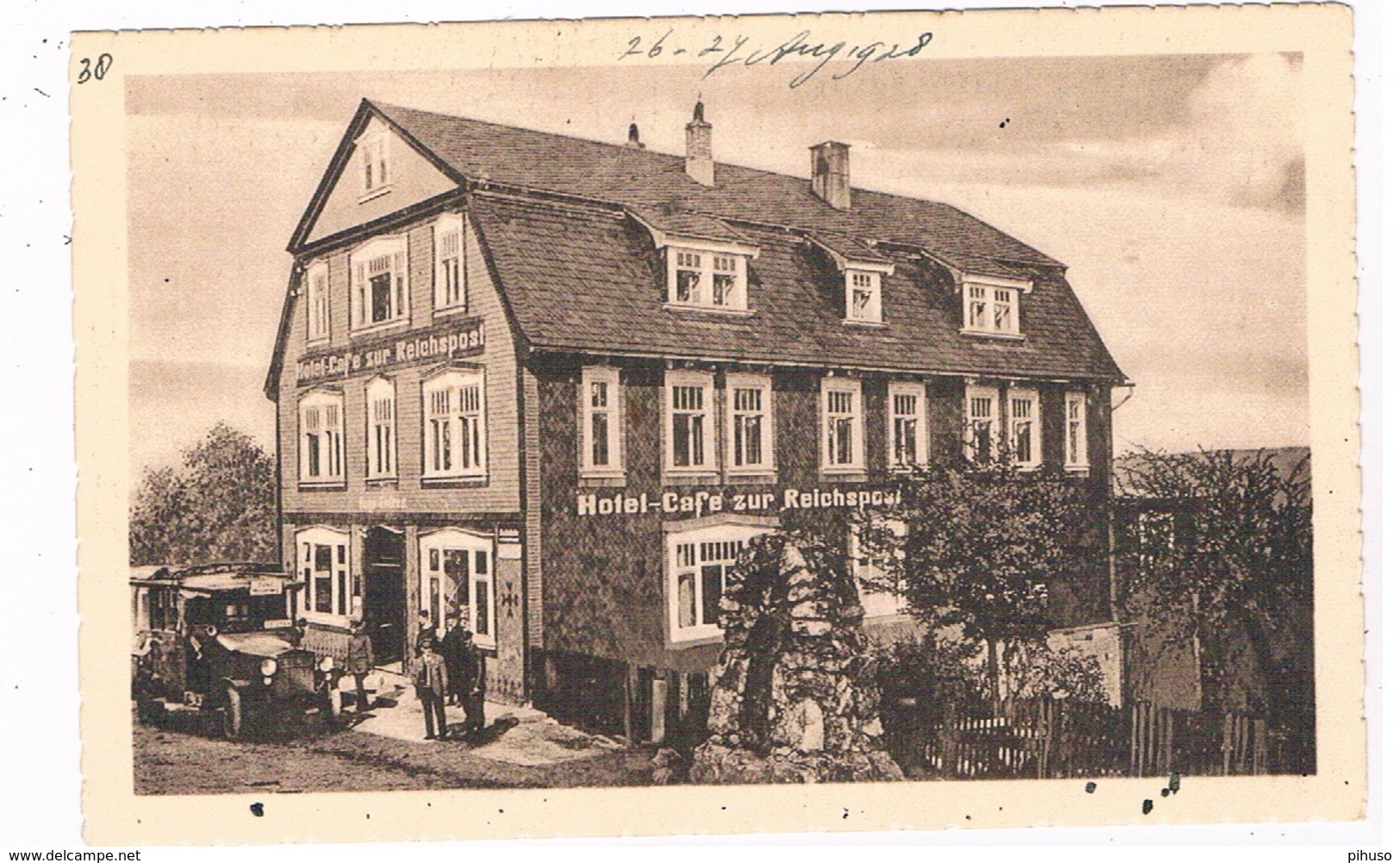 D-10060   MASSERBERG : Hotel Und Cafe Reichspost - Masserberg