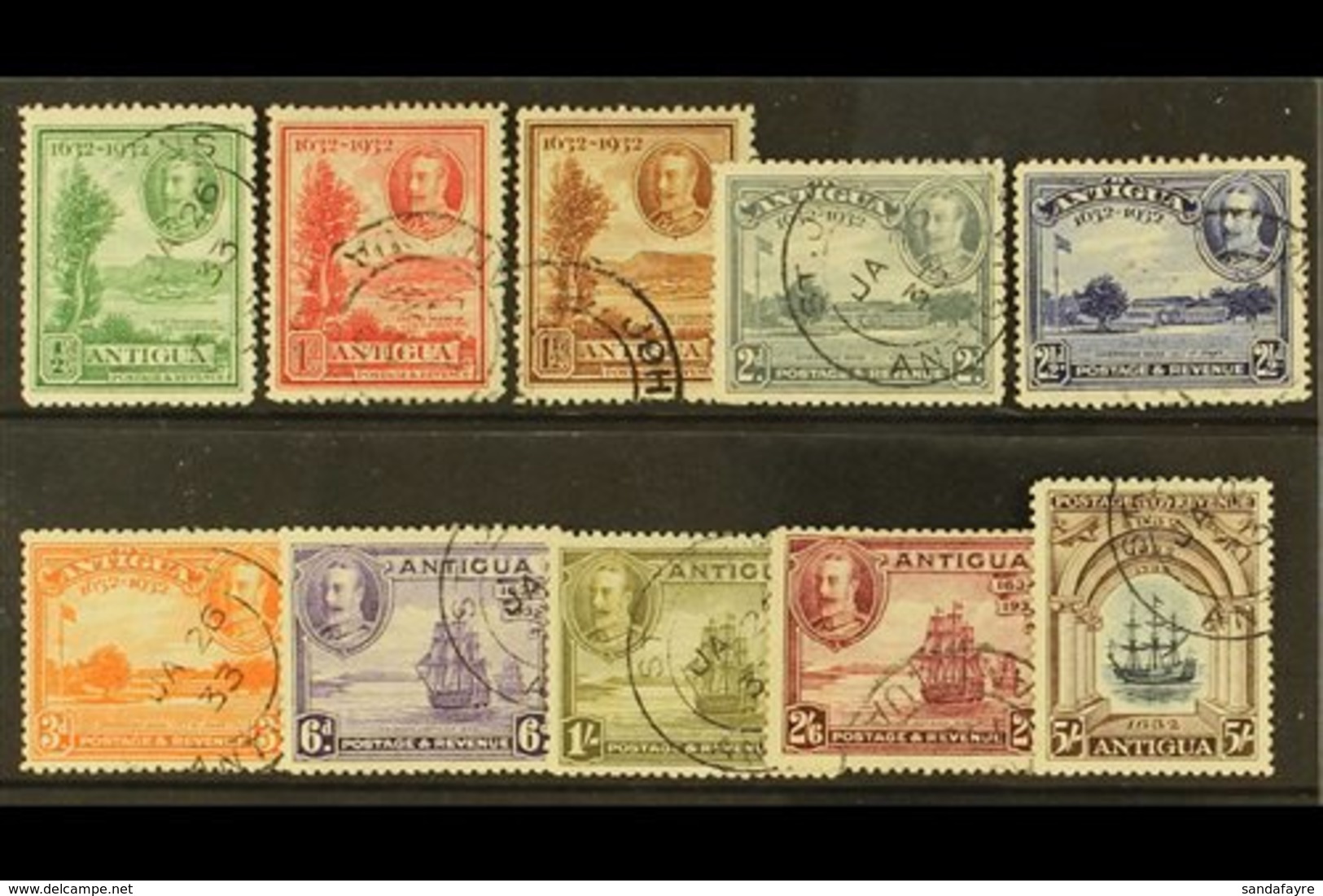 1932 Tercentenary Complete Set, SG 81/90, Very Fine Used. (10 Stamps) For More Images, Please Visit Http://www.sandafayr - Altri & Non Classificati