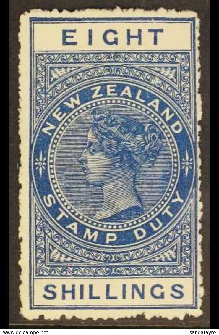 POSTAL FISCAL 1906 8s Deep Blue, Unsurfaced Cowan Paper, P 14, SG F85, Fine Mint For More Images, Please Visit Http://ww - Sonstige & Ohne Zuordnung