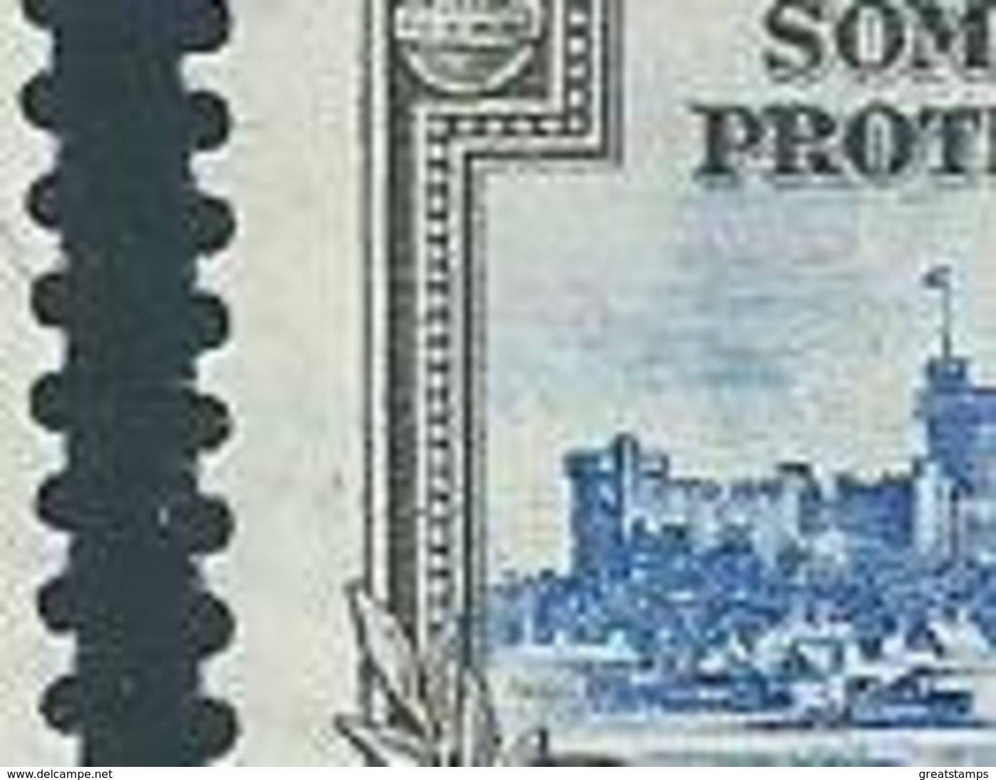 Somaliland Protectorate Silver Jubilee   Kite  Vertical Log Flaw  On Annas  2 Sg87k Hm - Somaliland (Protettorato ...-1959)