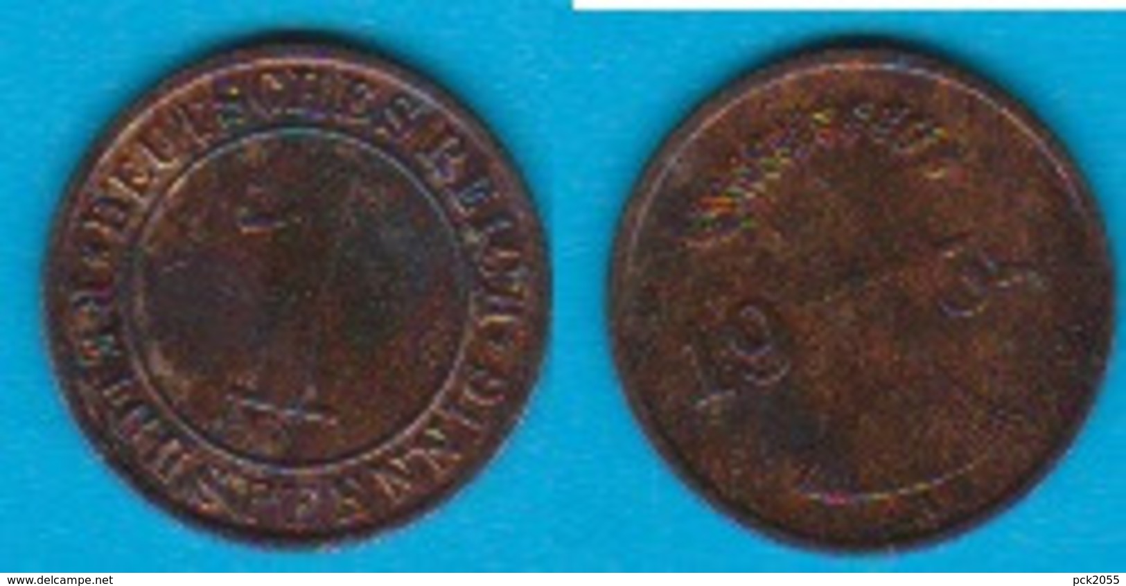 DR. 1 Reichspfennig 1934 A Kupfer J.-Nr.313 - 1 Renten- & 1 Reichspfennig