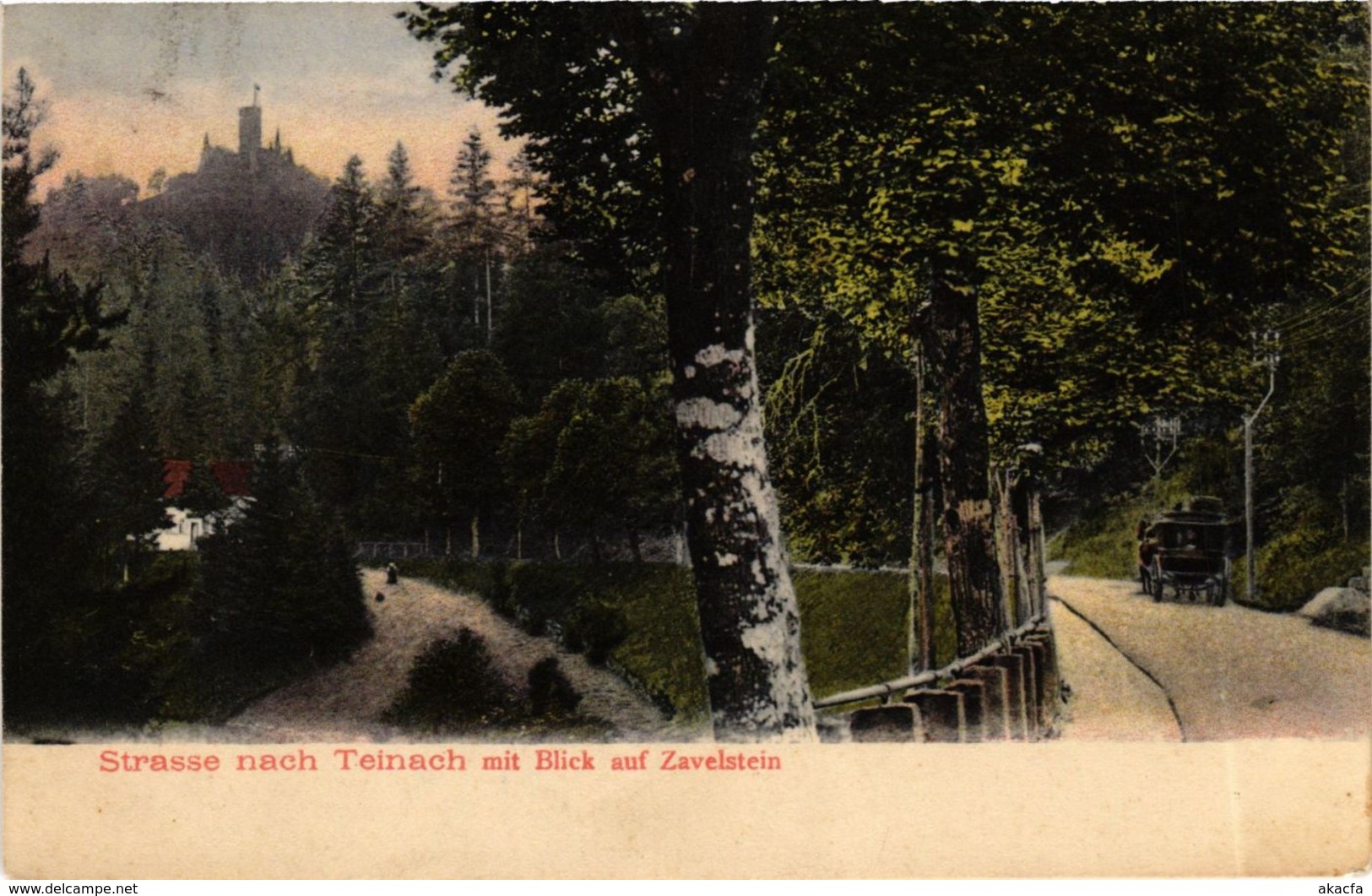 CPA AK Strasse Nach Teinach Mit Blick Auf Zavelstein GERMANY (908198) - Kaiserstuhl