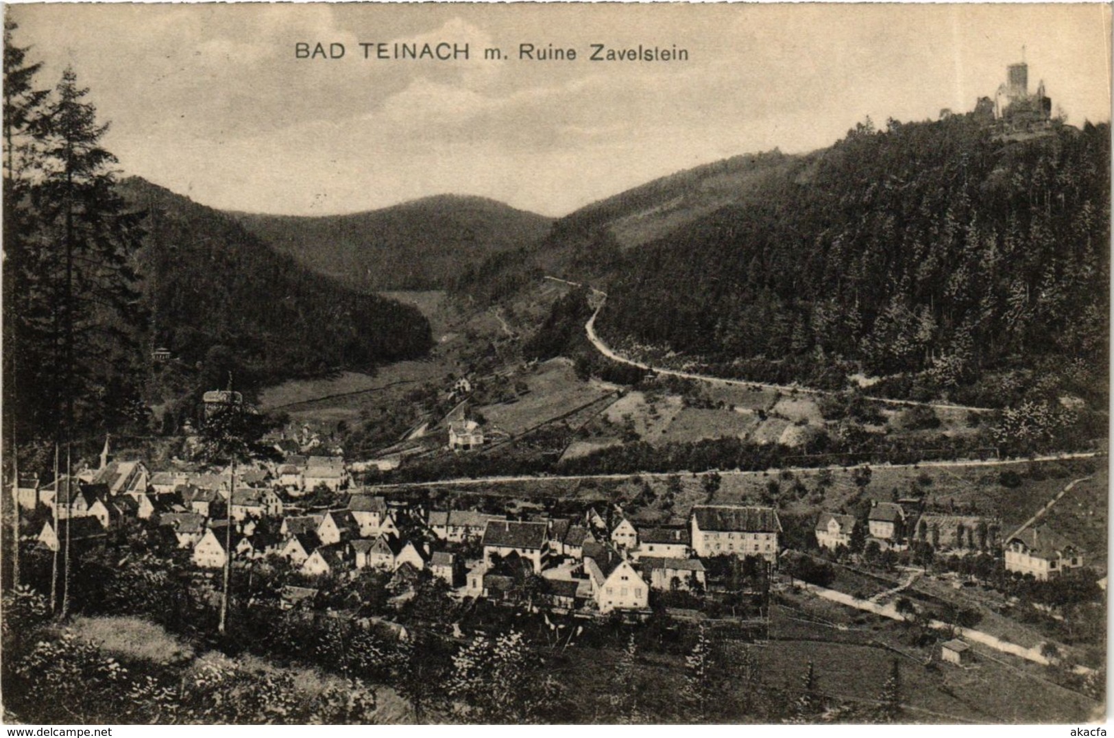 CPA AK Bad Teinach- Mit Ruine Zavelstein GERMANY (908200) - Kaiserstuhl