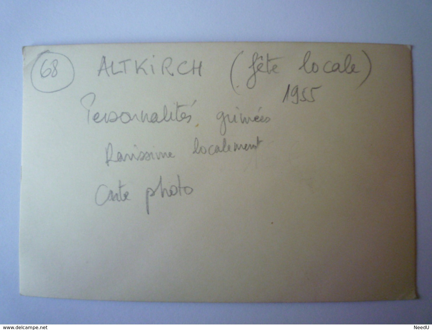 GP 2019 - 2104  ALTKIRCH  (Haut-Rhin)  :  Fête Locale  - Personnalités Grimées  1955  RARE   XXXX - Altkirch