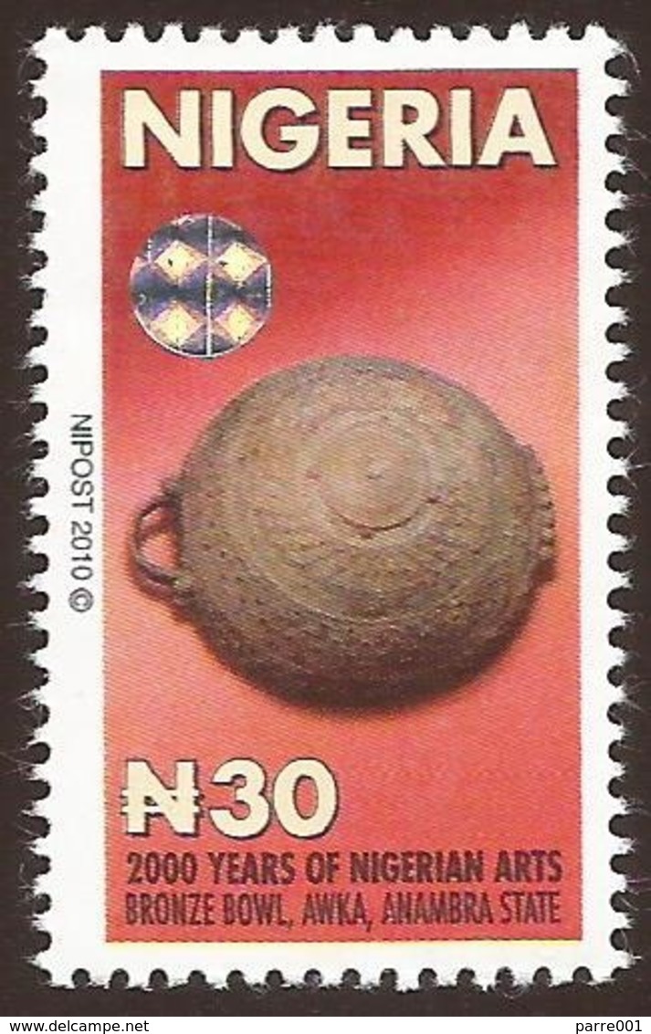Nigeria 2010 N30 Lost-wax Cast In Leaded Bronze Bowl 9th-10th Cent British Museum Mint MNH - Museums