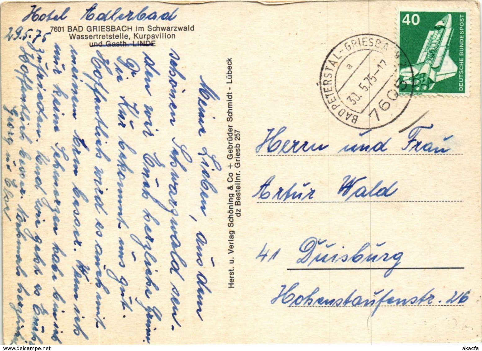 CPA AK Bad Griesbach Wassertretstelle GERMANY (933411) - Bad Peterstal-Griesbach