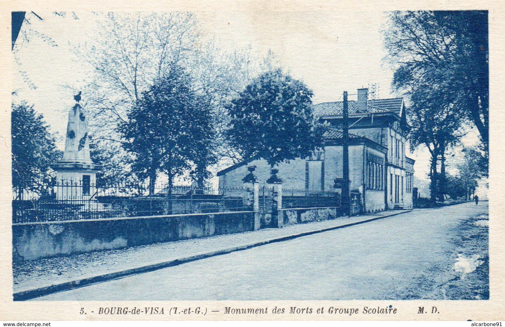 BOURG DE VISA - Monument Aux Morts Et Groupe Scolaire - Bourg De Visa