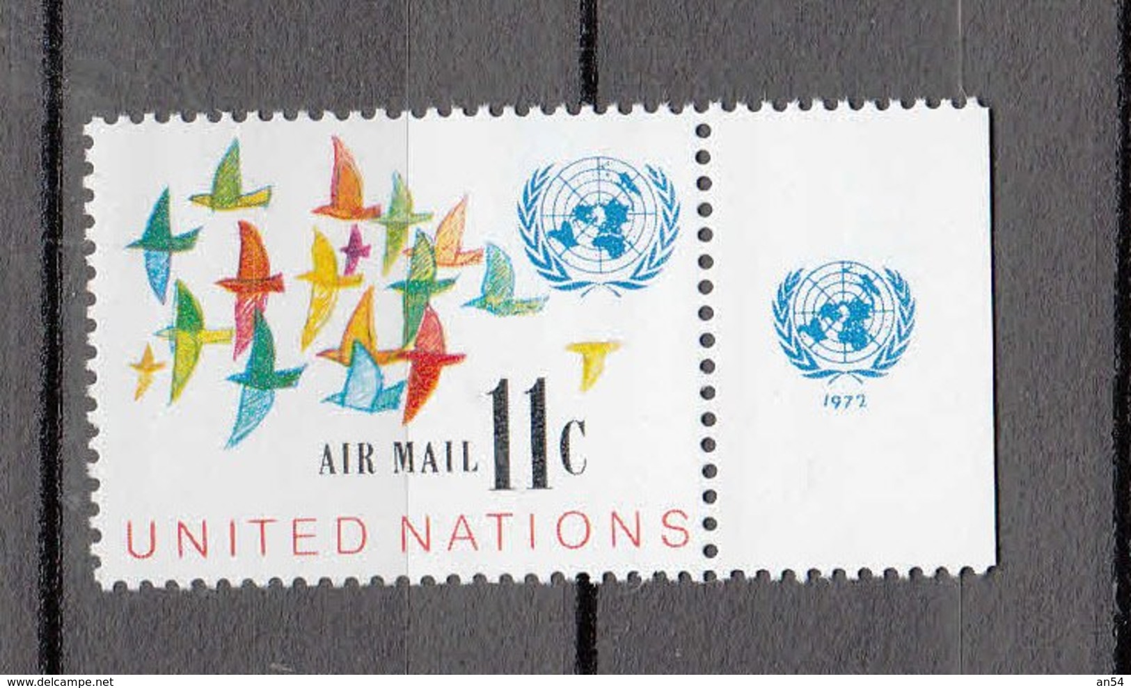 NATIONS  UNIES  NEW-YORK    1972  PA     N° 16     NEUF**   CATALOGUE YVERT&TELLIER - Posta Aerea