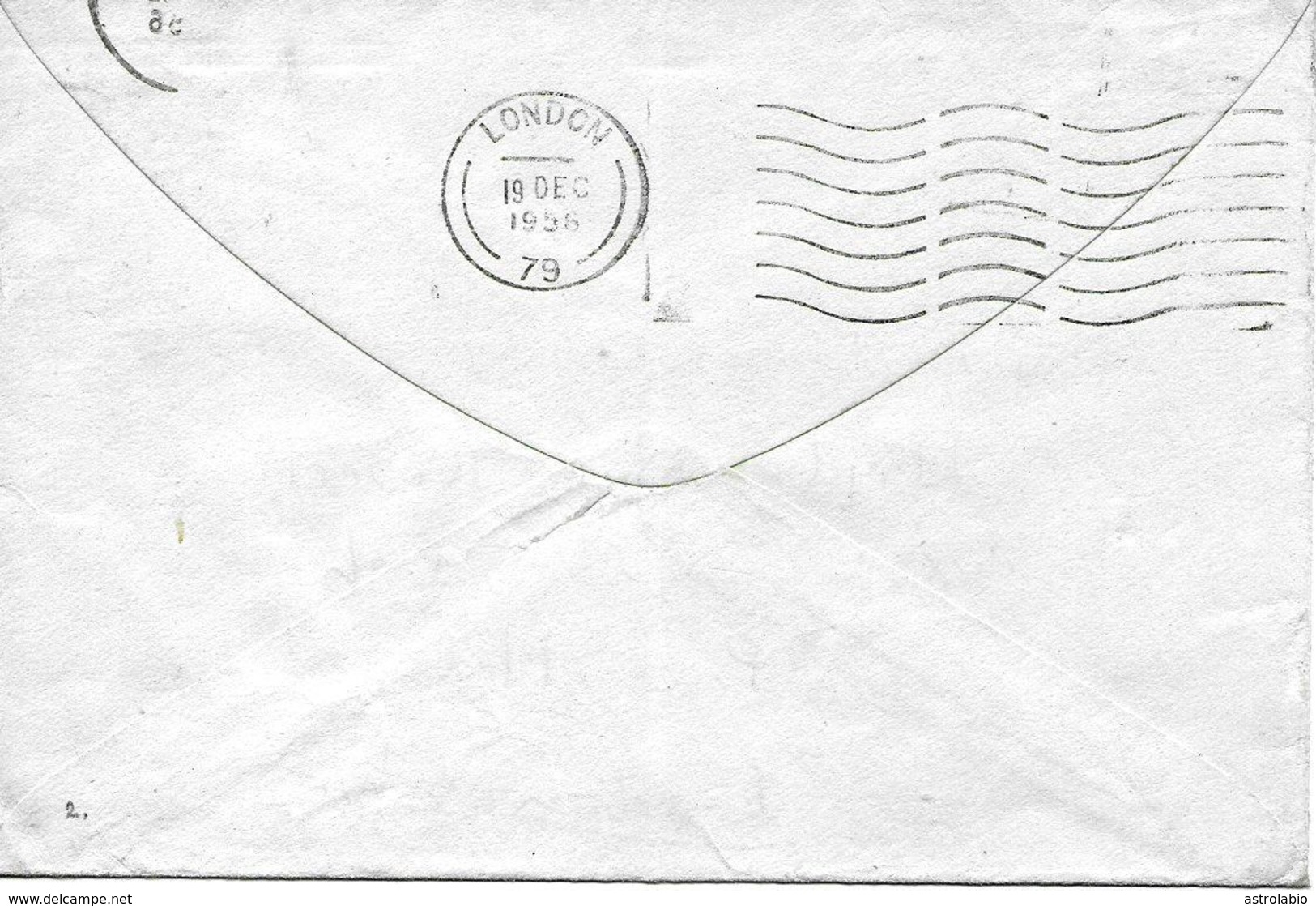 Dún Laoghaiere Sur Lettre Vers London Avec Reexpedition 1956 Cover, Brief Voir 2 Scan - Covers & Documents