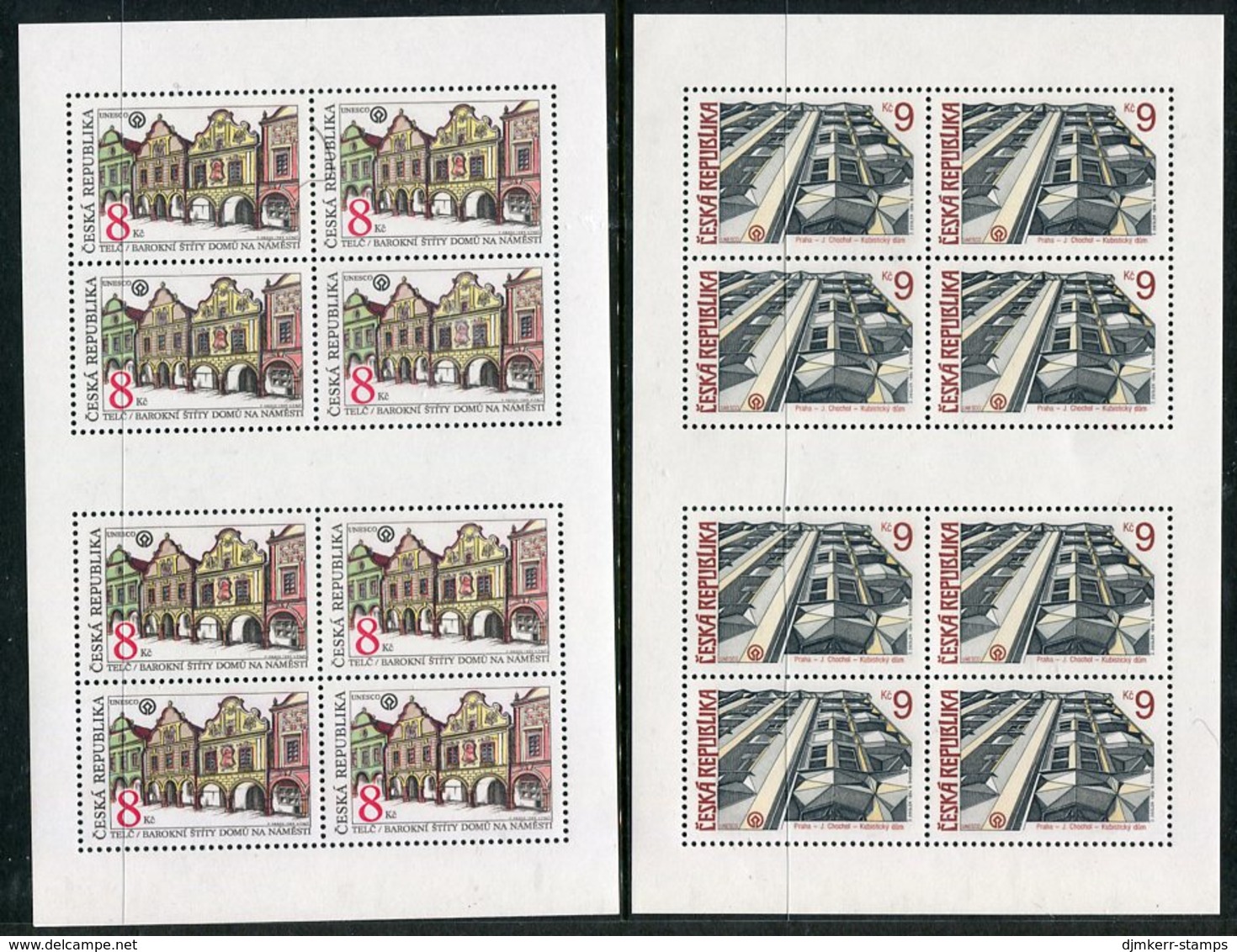 CZECH REPUBLIC 1994 Architecture Sheetlets MNH / ** .  Michel 39-40 Kb - Blocs-feuillets