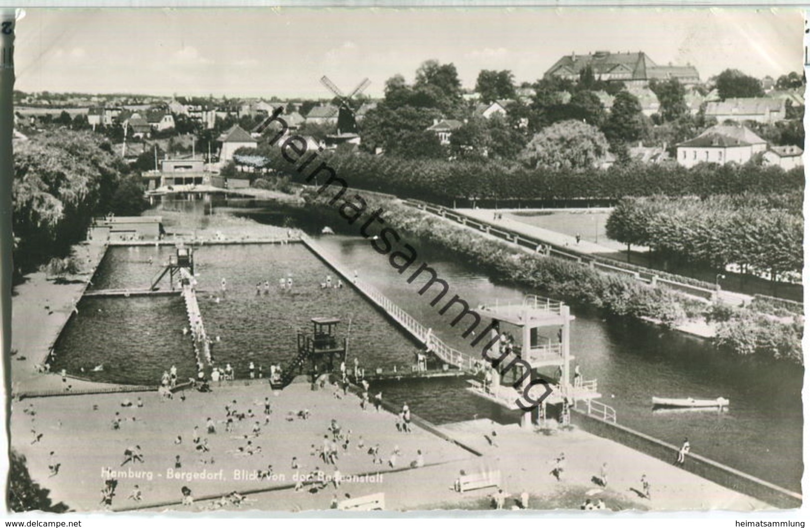 Hamburg-Bergedorf - Badeanstalt - Foto-Ansichtskarte - Verlag Rud. Reher Hamburg - Bergedorf