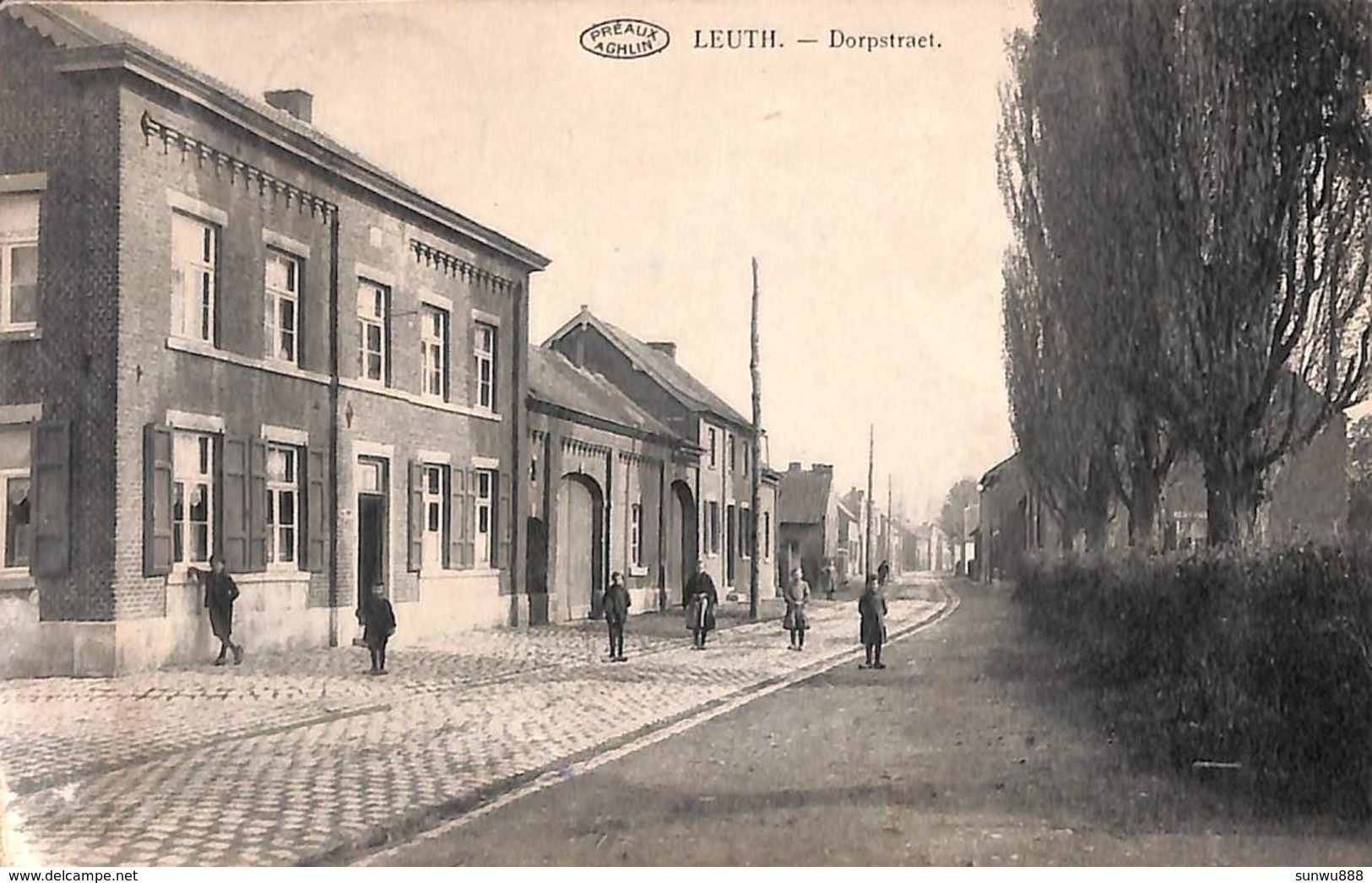 Leuth - Dorpstraet (sic) Dorpstraat (animatie, 1924) - Lanaken