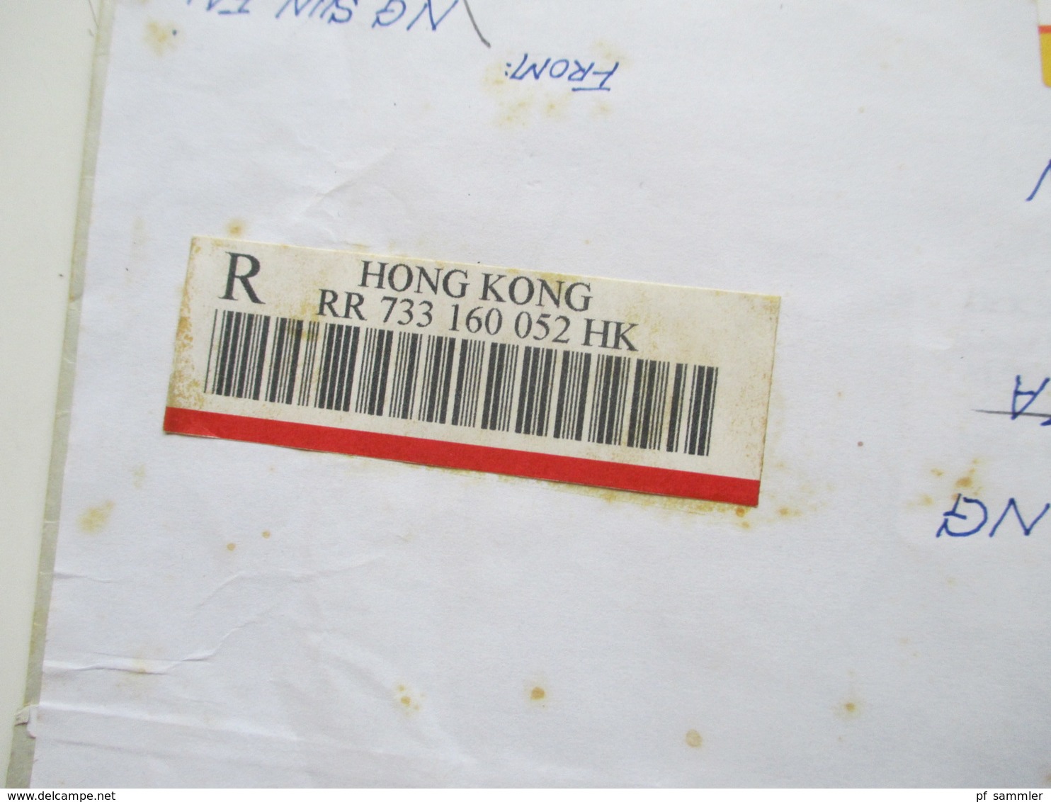 Hong Kong 2002 Registered Letter / Einschreiben Nach Lübeck Air Mail Mit 20 Dollar Marke! - Storia Postale