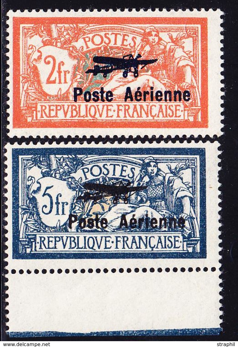 ** POSTE AERIENNE - ** - N°1/2 - N°2 Interpanneau (1 Dent Courte) - Sinon TB - 1927-1959 Neufs