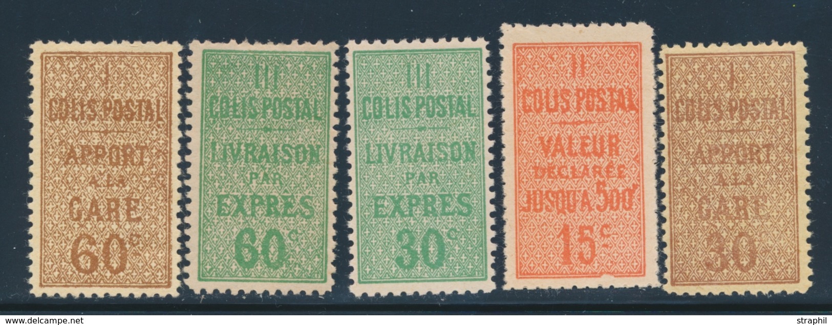 **/* COLIS POSTAUX - **/* - N°28/32 - N°30/31** - 5 Valeurs - TB - Neufs