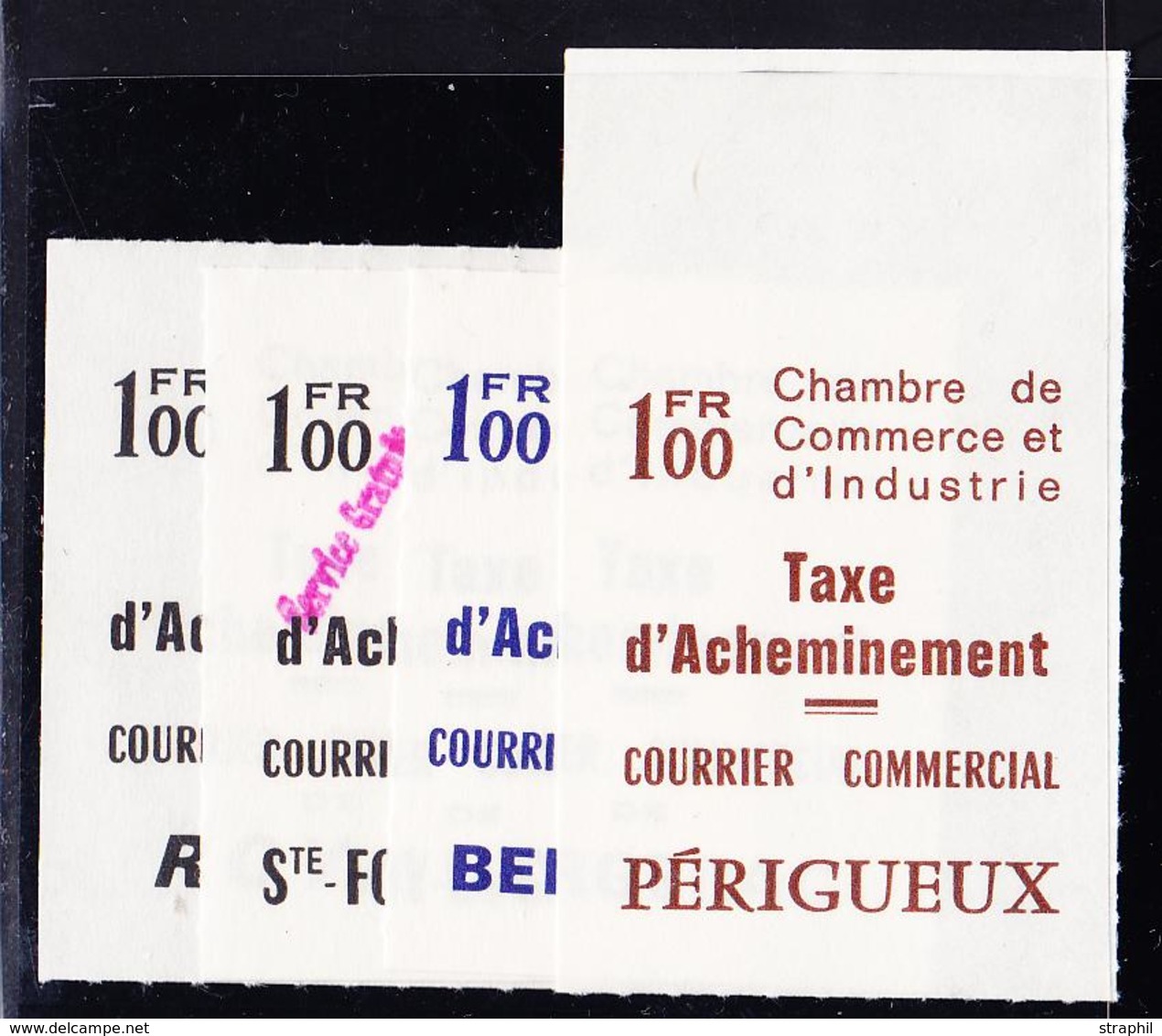 ** TIMBRES DE GREVE (REF. MAURY) - ** - N°27, 29A, 31, 33 - Royan, Ste Foy-La-Grande, Bergerac, Périgueux - TB - Autres & Non Classés