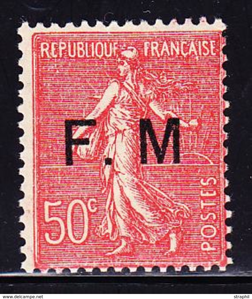 ** FRANCHISE MILITAIRE - ** - N°6a - 50c Rouge - Sans Point Après "M" - TB - Timbres De Franchise Militaire