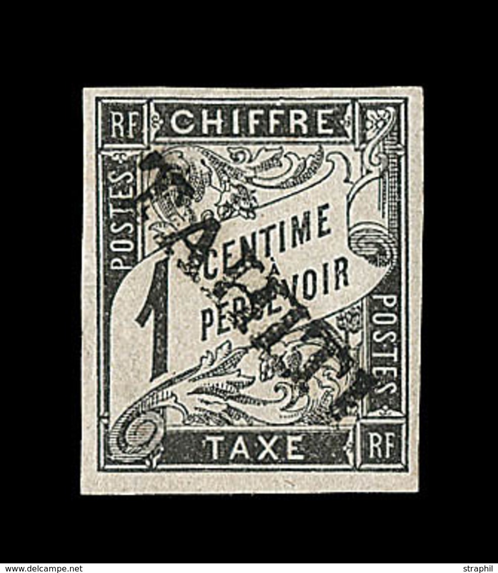 * TAHITI - TIMBRES TAXE  - * - N°1 - 1c Noir - TB - Autres & Non Classés