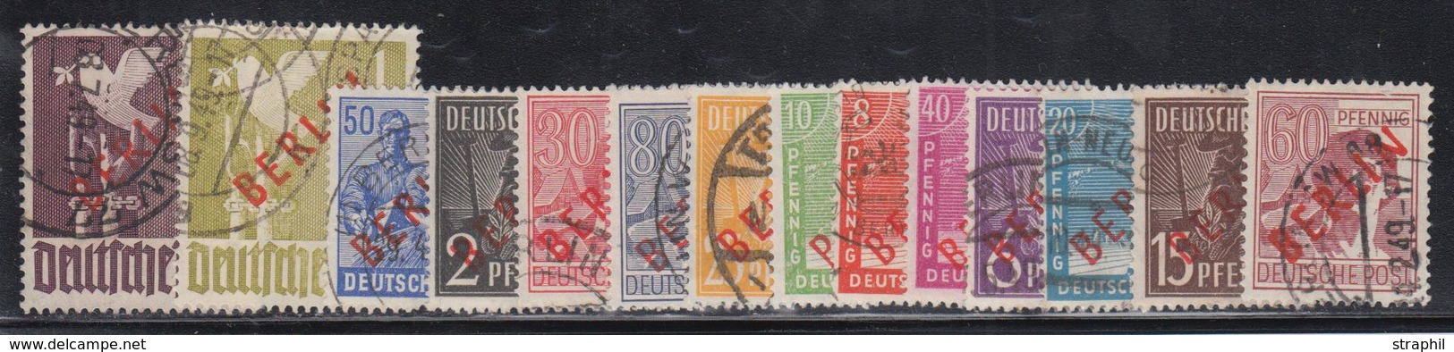 O BERLIN - O - N°1B/20B - Surch Rouge - TB - Oblitérés
