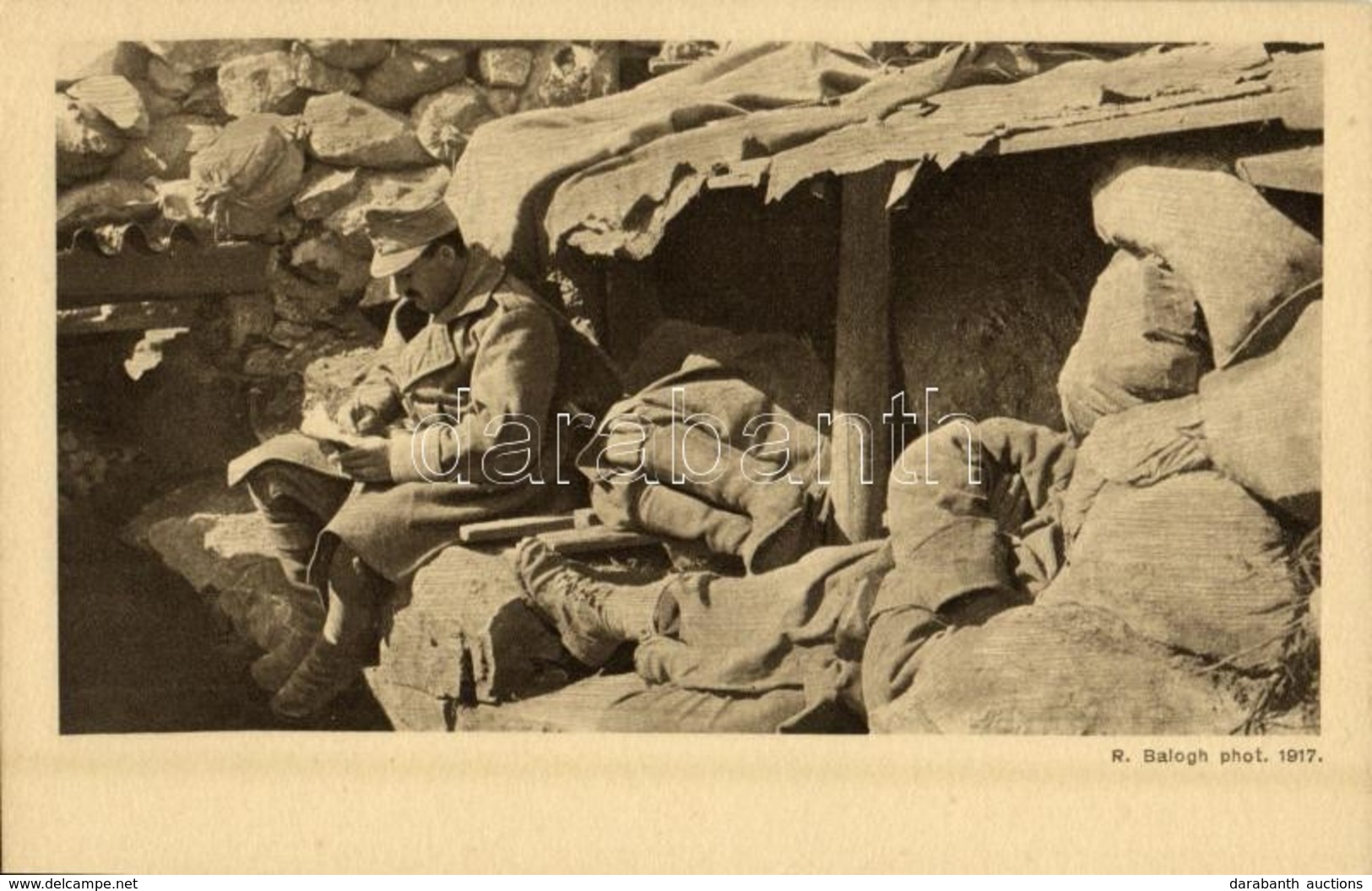 ** T2 Lövészárok A Mte. S. Michelen. R. Balogh Phot. 1917. / Schützengraben. Isonzofonds Feldpost 515. Serie I. / WWI K. - Ohne Zuordnung