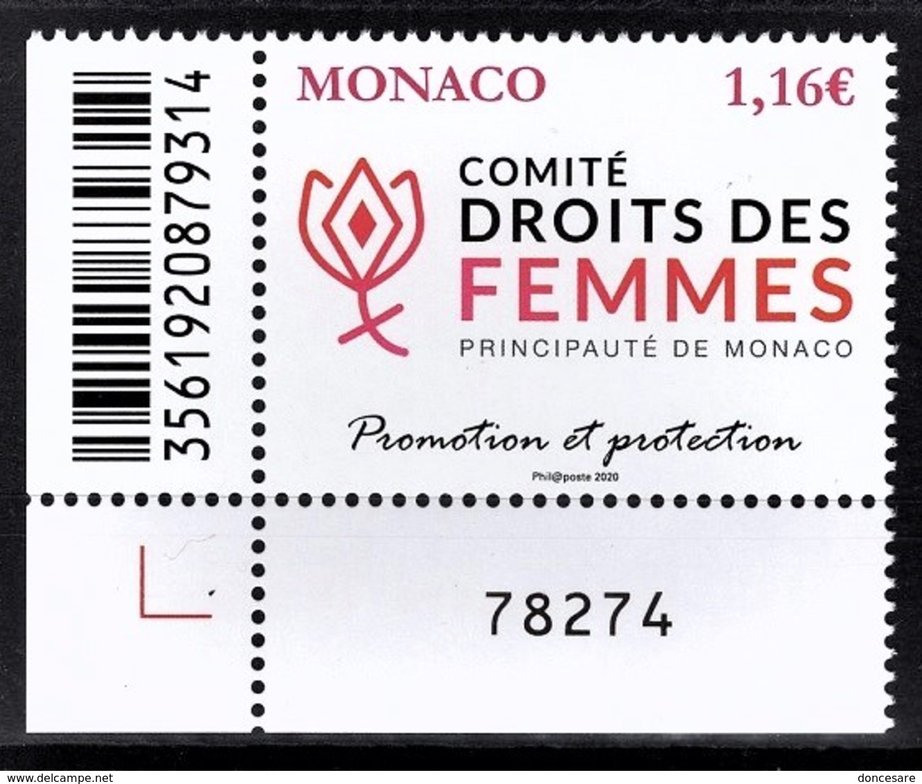 MONACO 2020 - Y.T. N° 3214 /COMITÉ DROITS DES FEMMES - NEUF ** - Ungebraucht