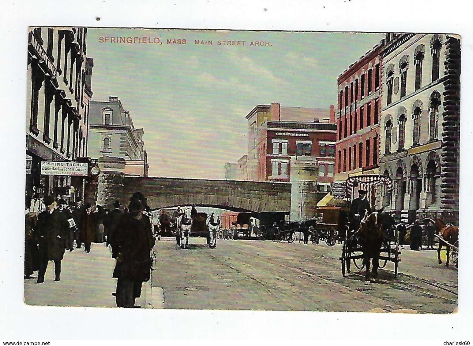 CPA - États Unis  - Massachussets - Springfield - Main Street Arch. - Springfield