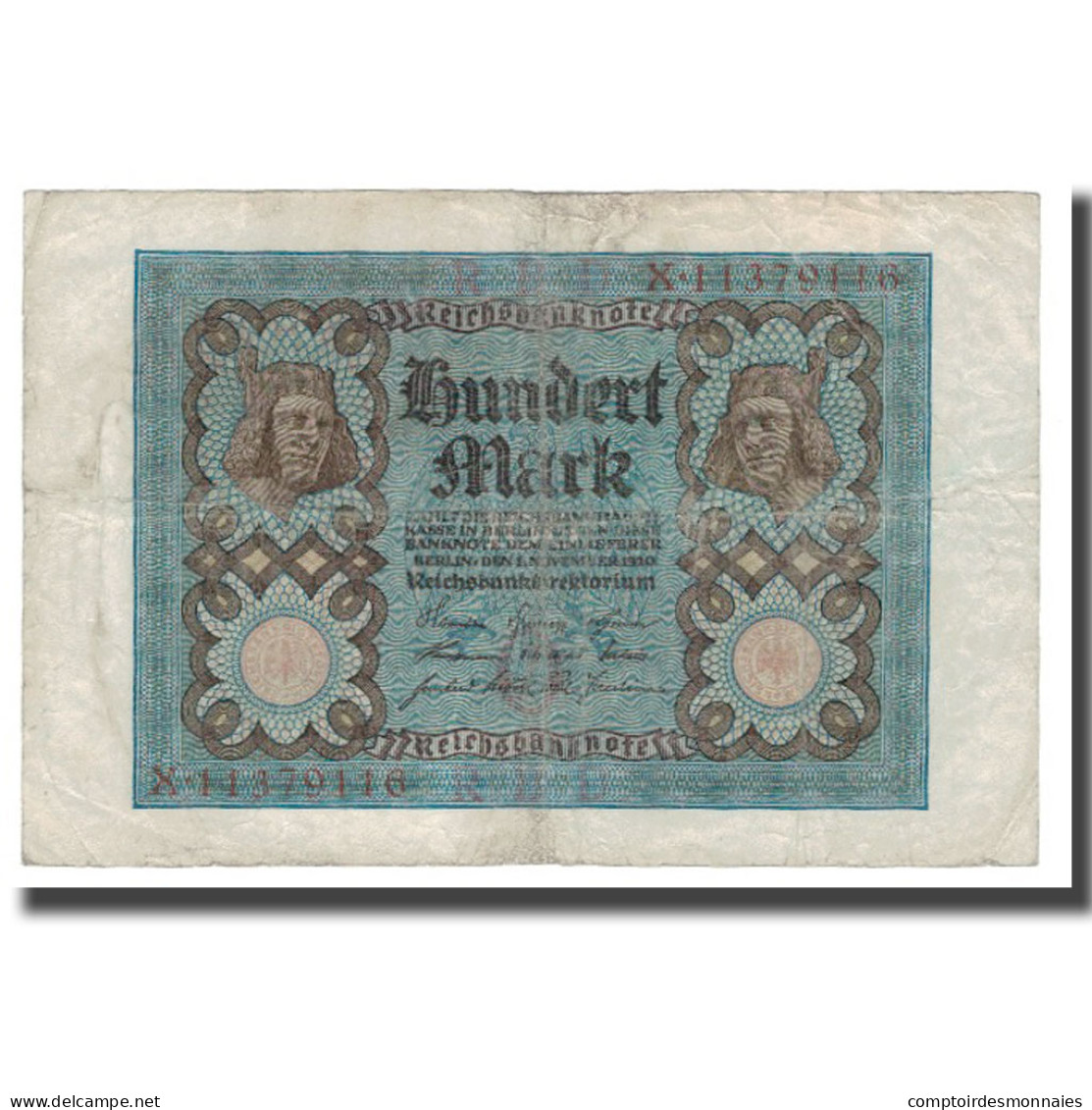 Billet, Allemagne, 100 Mark, 1920, 1920-11-01, KM:69b, TB - 100 Mark