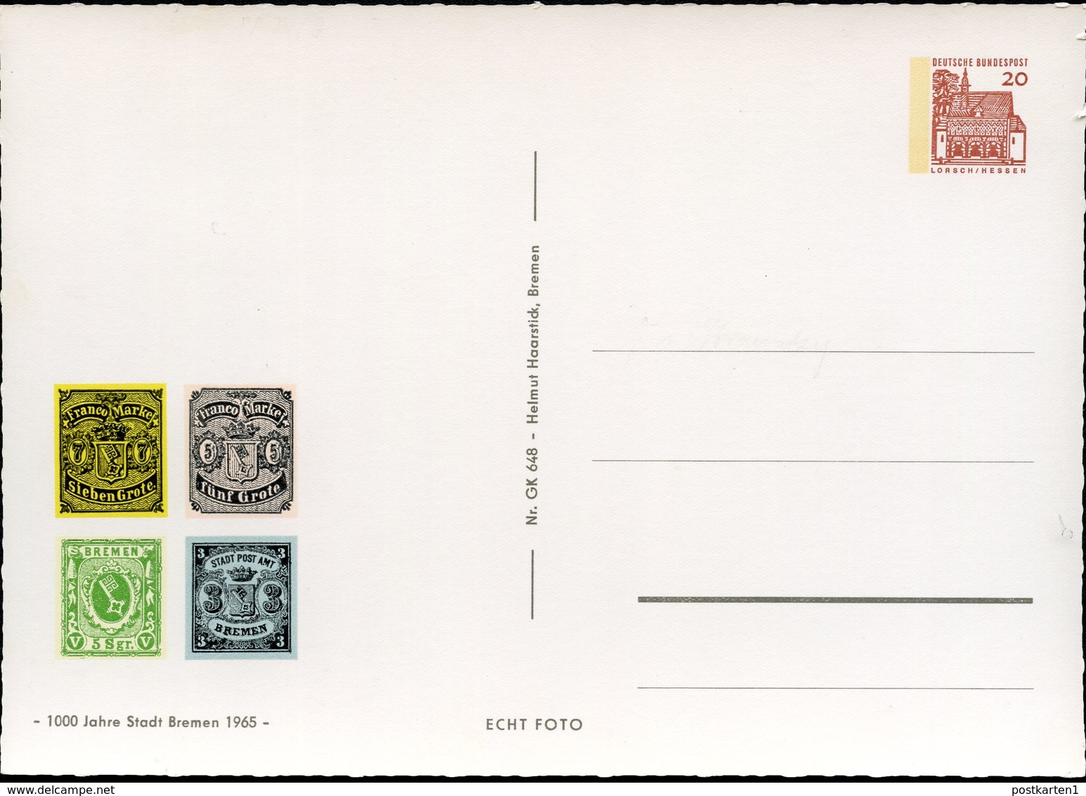 Bund PP35 C2/001-5 1000 JAHRE BREMEN 7 ANSICHTEN 1965  NGK 110,00 € - Privatpostkarten - Ungebraucht